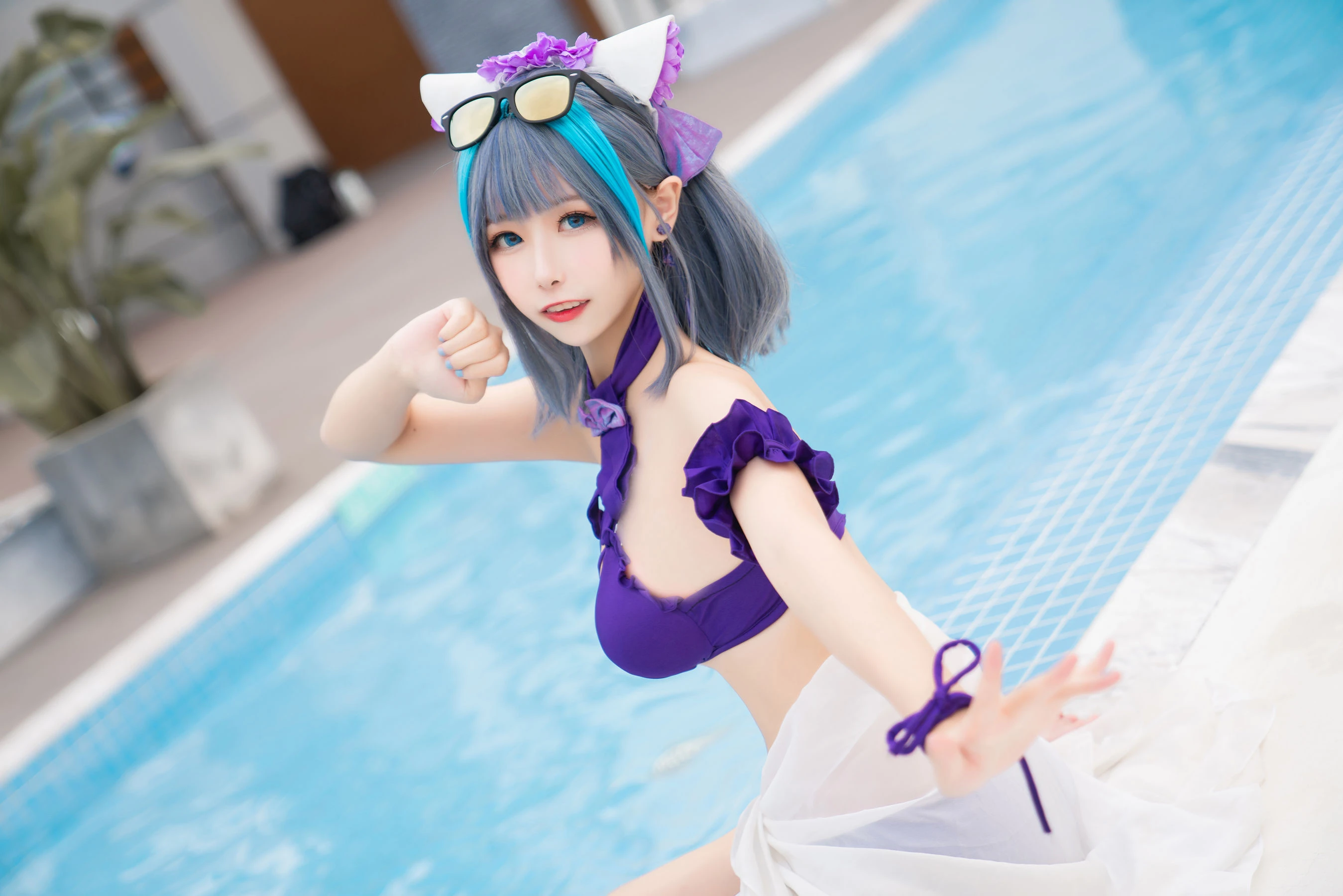[Cosplay]劉雨萌作品攝影大師作：劉雨萌甜美於街拍彰顯美胸風情首發演繹 - 33