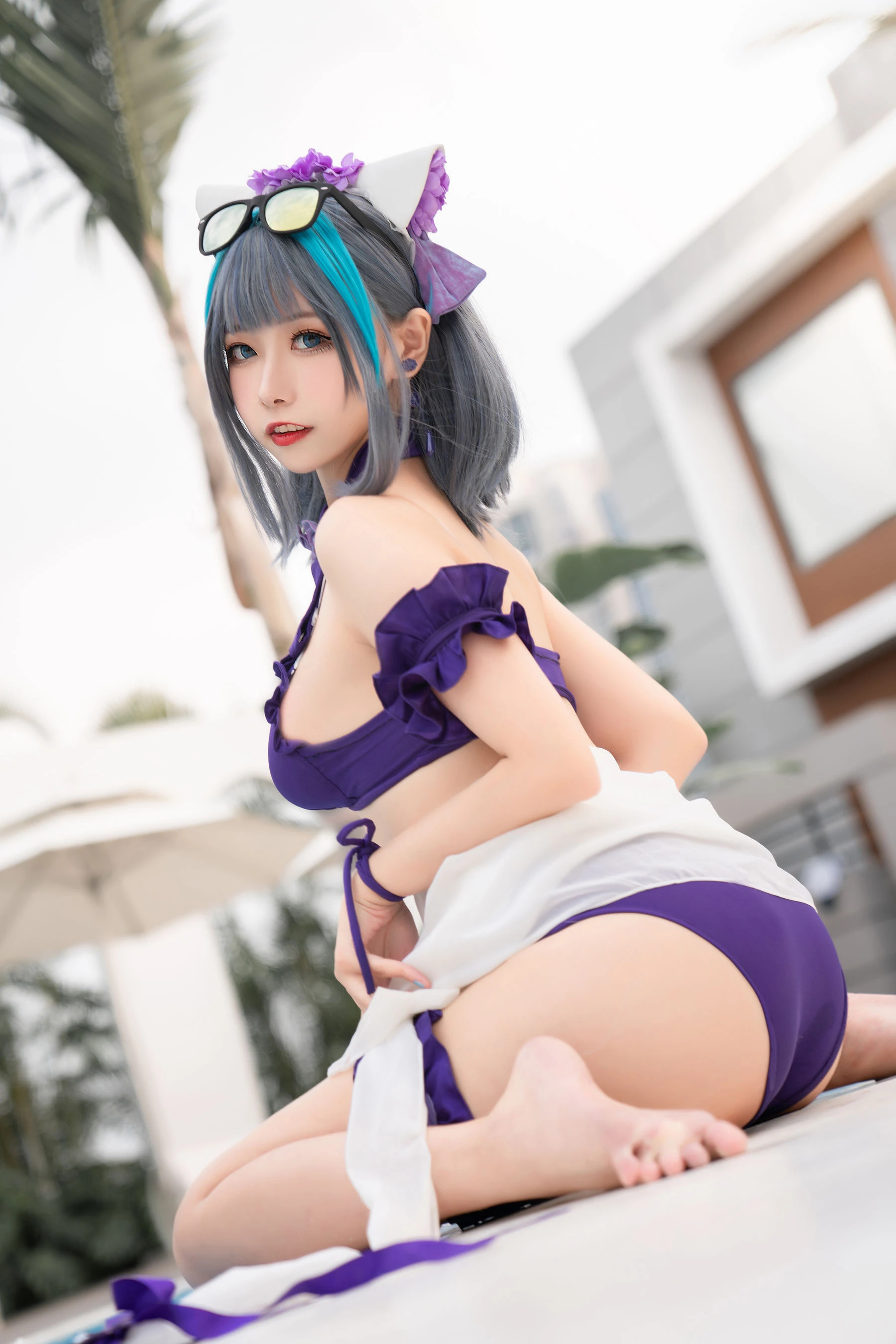 [Cosplay]劉雨萌作品攝影大師作：劉雨萌甜美於街拍彰顯美胸風情首發演繹 - 34