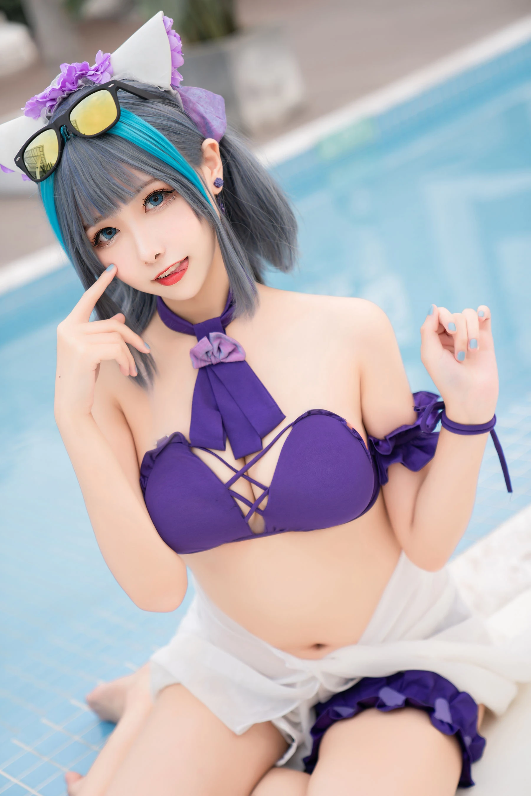 [Cosplay]劉雨萌作品攝影大師作：劉雨萌甜美於街拍彰顯美胸風情首發演繹 - 35