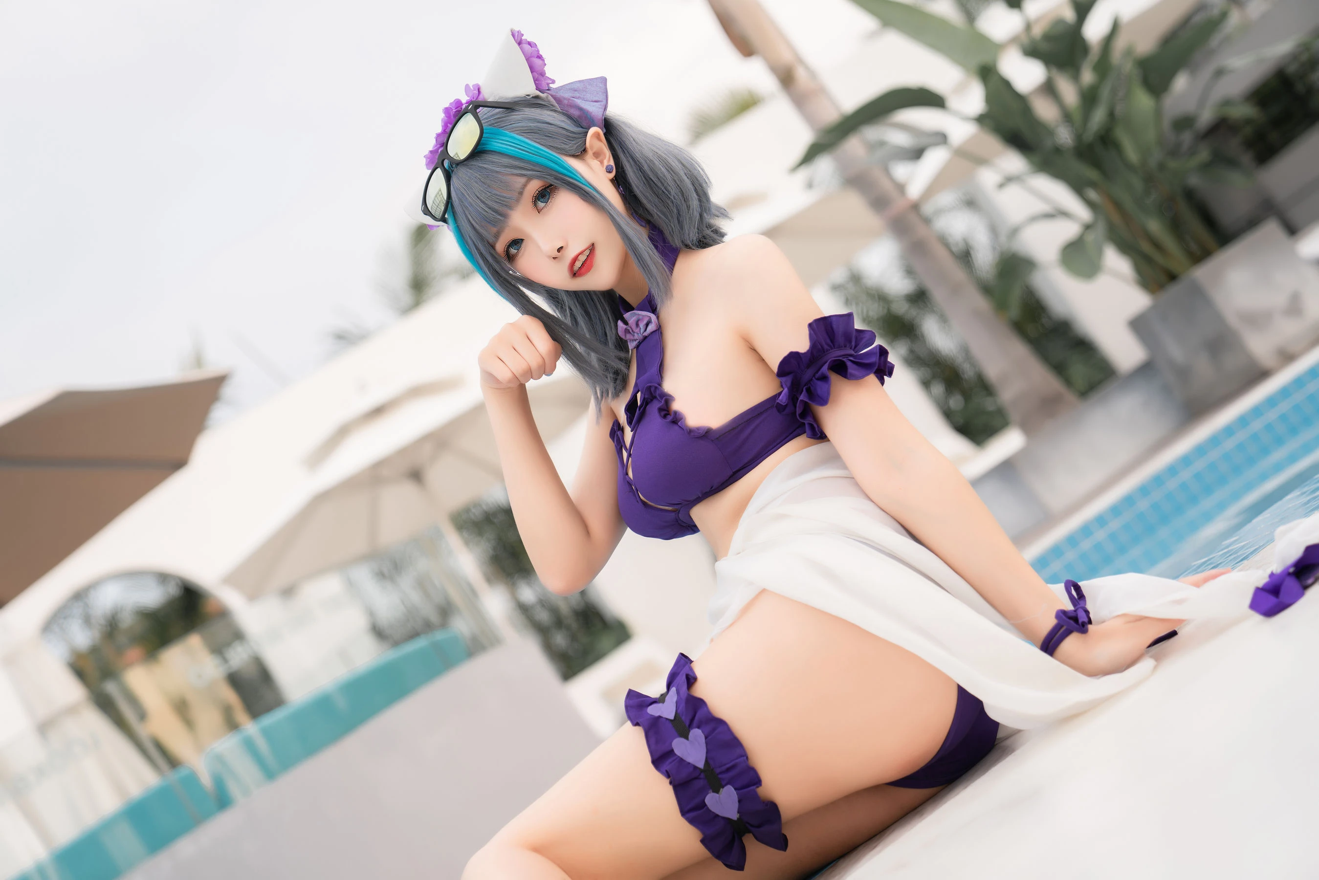 [Cosplay]劉雨萌作品攝影大師作：劉雨萌甜美於街拍彰顯美胸風情首發演繹 - 37