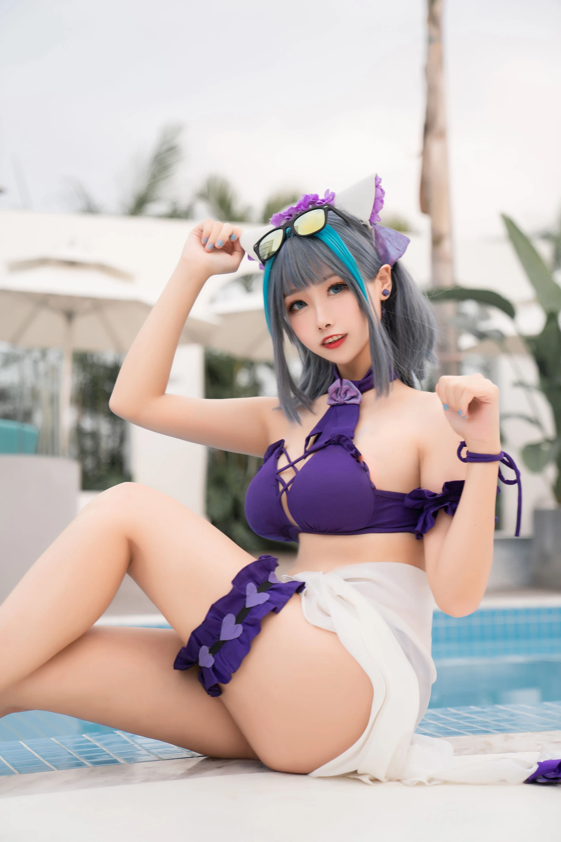 [Cosplay]劉雨萌作品攝影大師作：劉雨萌甜美於街拍彰顯美胸風情首發演繹 - 38