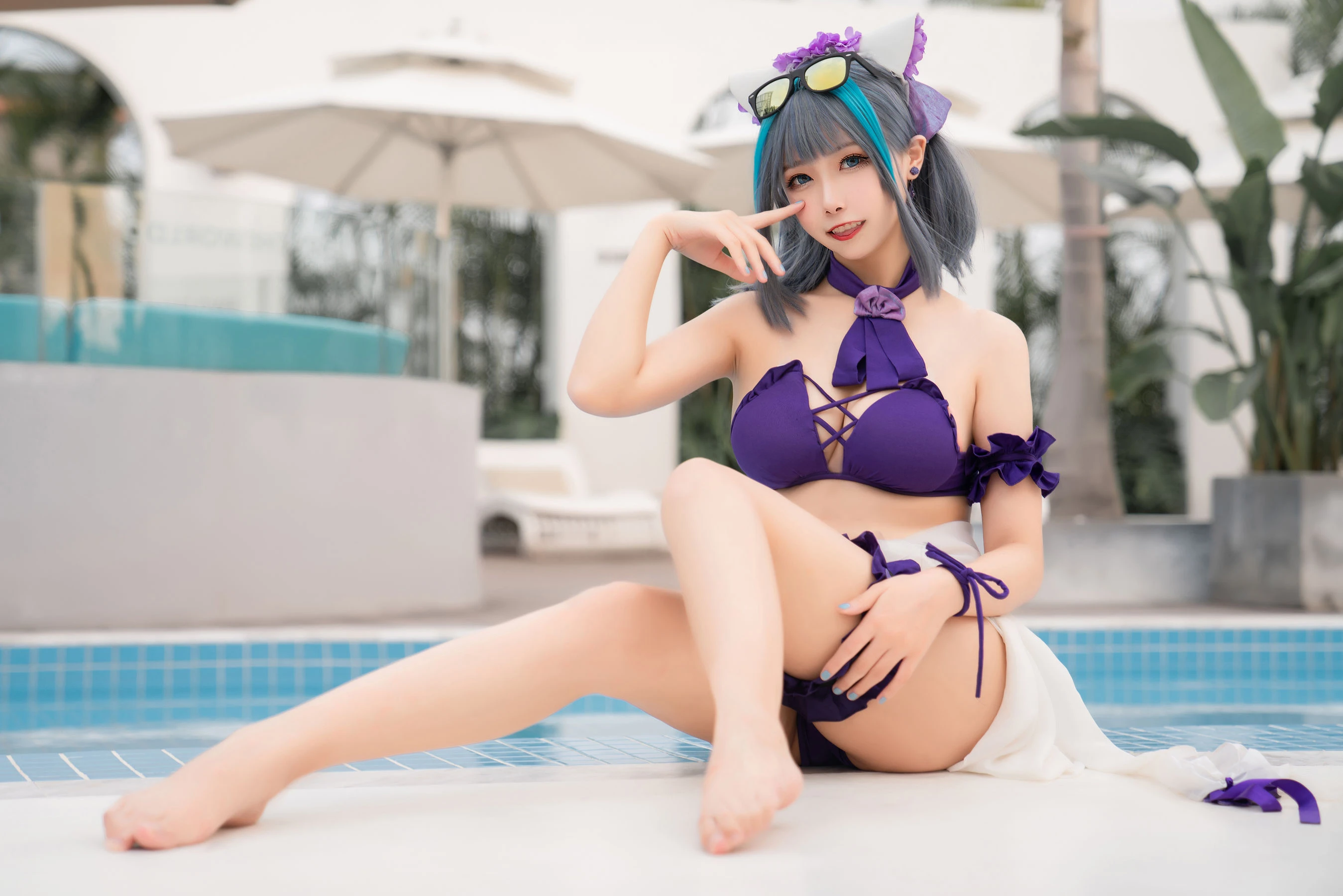 [Cosplay]劉雨萌作品攝影大師作：劉雨萌甜美於街拍彰顯美胸風情首發演繹 - 39