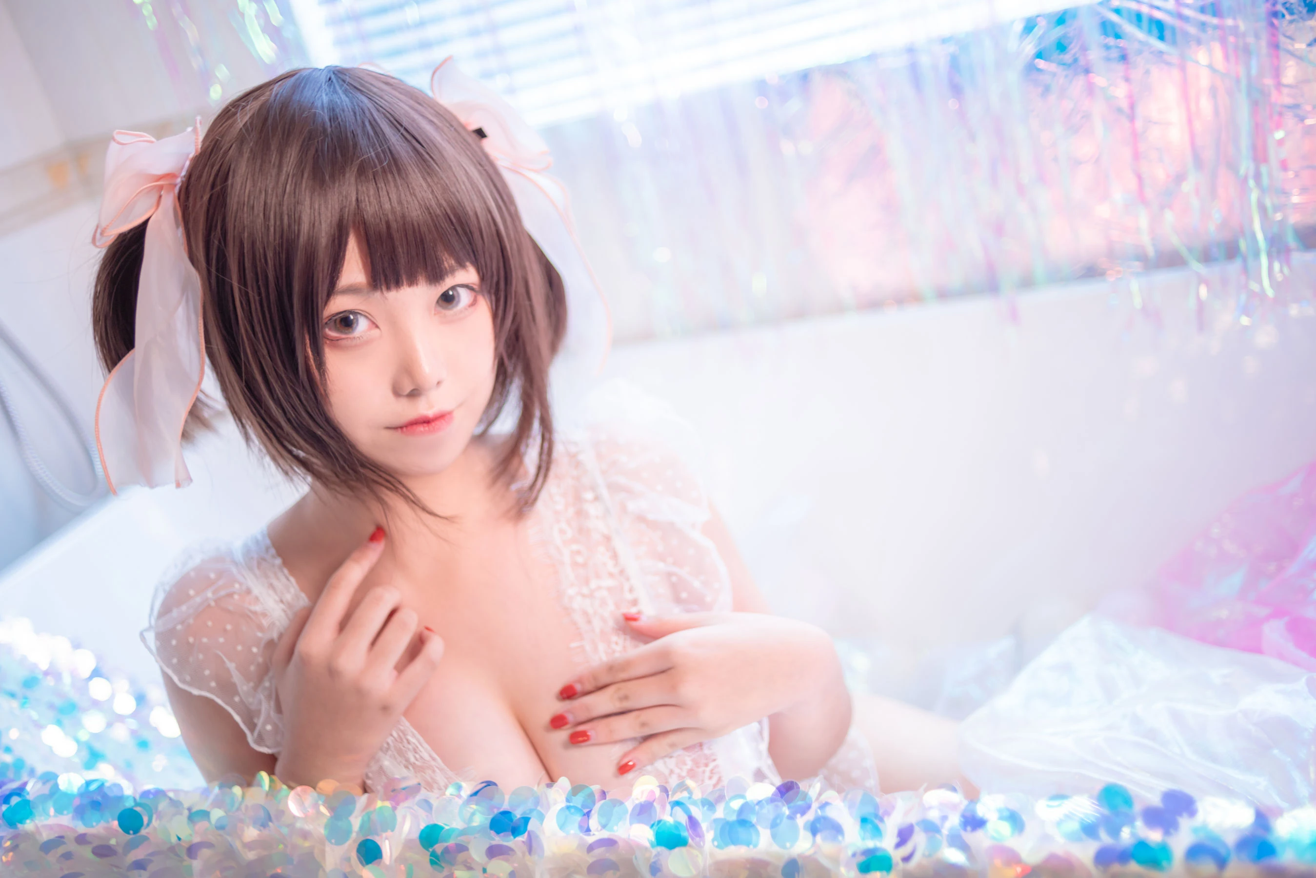 [女神]周雅琪周雅琪攝影棚超清大片：性感神韻釋放蜂腰誘惑展現寫真大片 - 2
