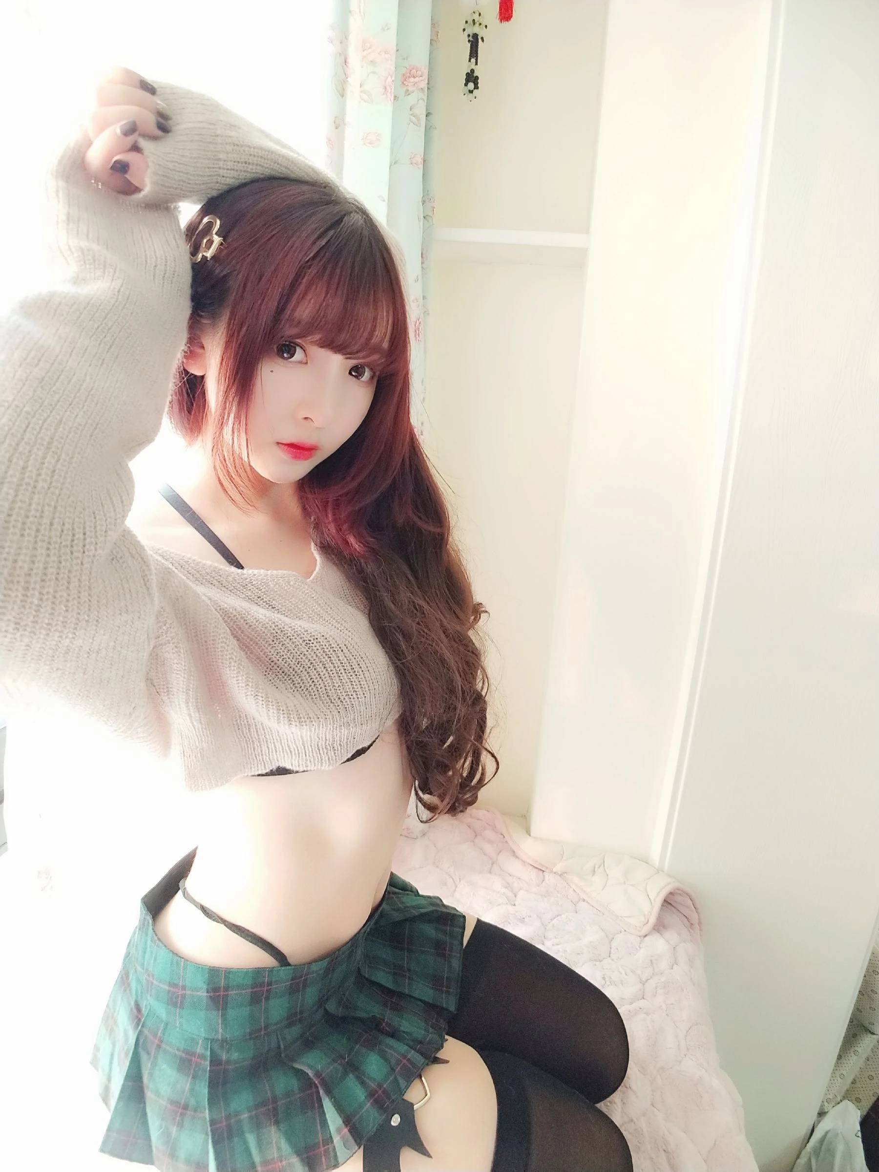[御姐]高夢瑤高夢瑤攝影棚大圖美圖：火辣魅力釋放美胸誘惑展現寫真大片 - 1