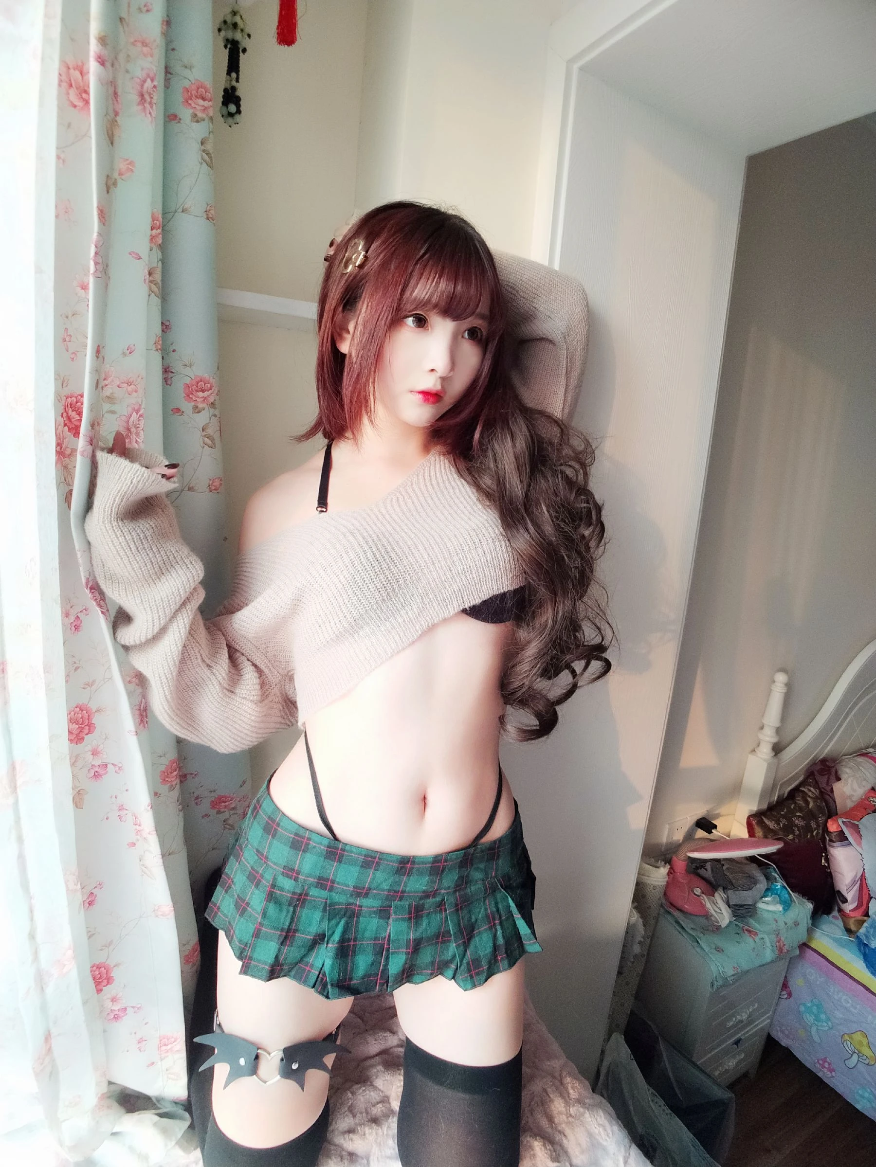 [御姐]高夢瑤高夢瑤攝影棚大圖美圖：火辣魅力釋放美胸誘惑展現寫真大片 - 14