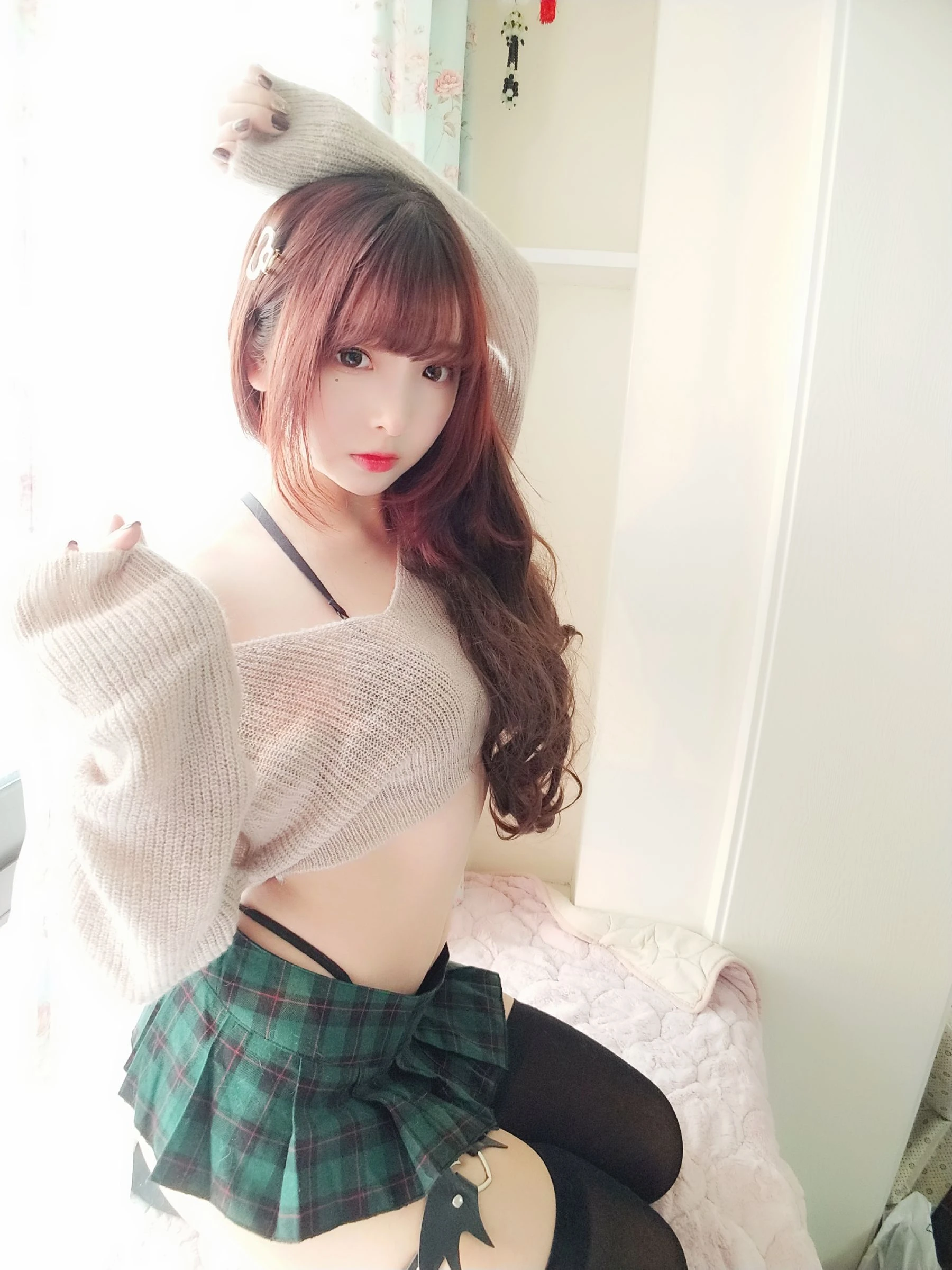 [御姐]高夢瑤高夢瑤攝影棚大圖美圖：火辣魅力釋放美胸誘惑展現寫真大片 - 33