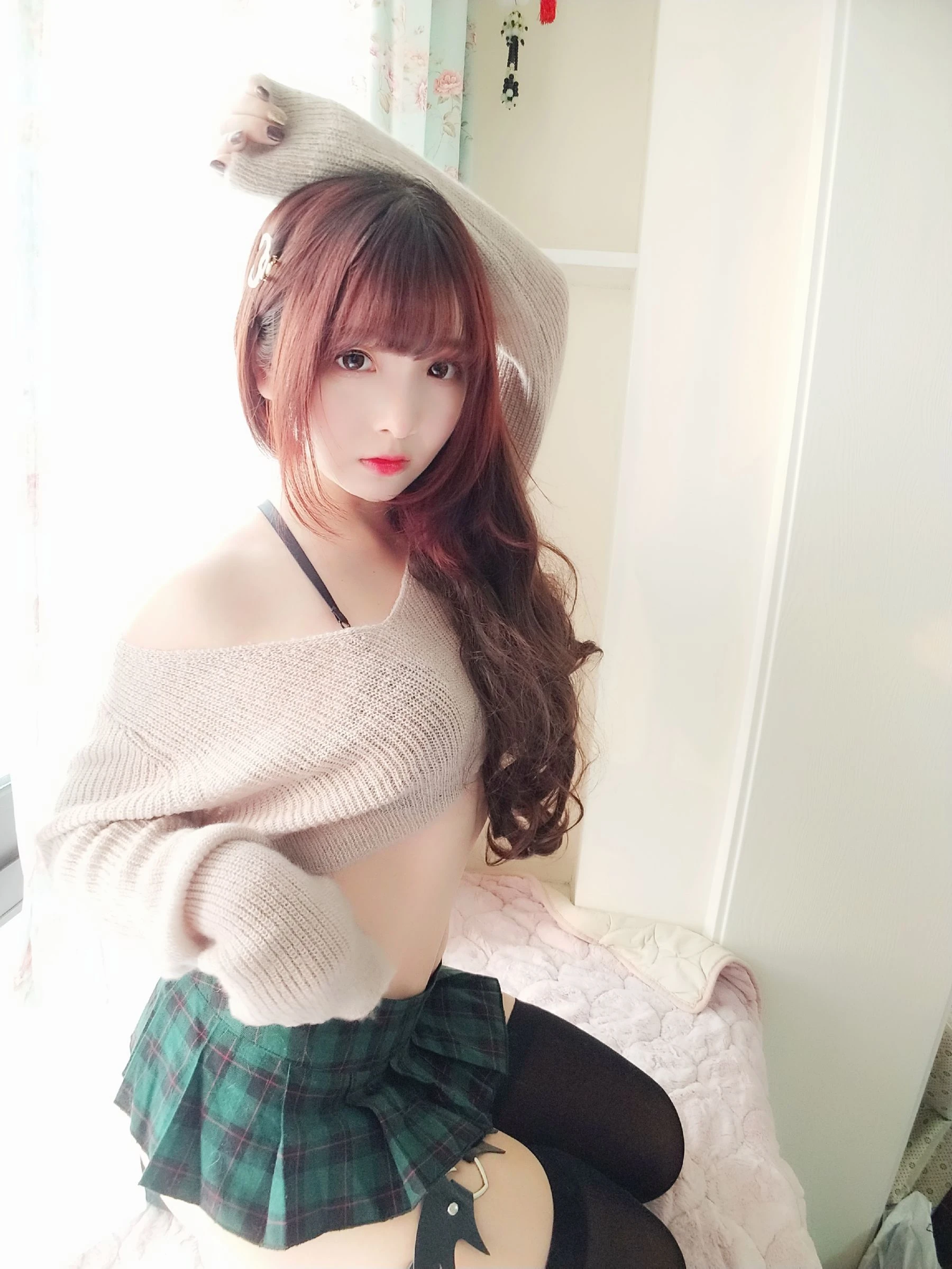 [御姐]高夢瑤高夢瑤攝影棚大圖美圖：火辣魅力釋放美胸誘惑展現寫真大片 - 34