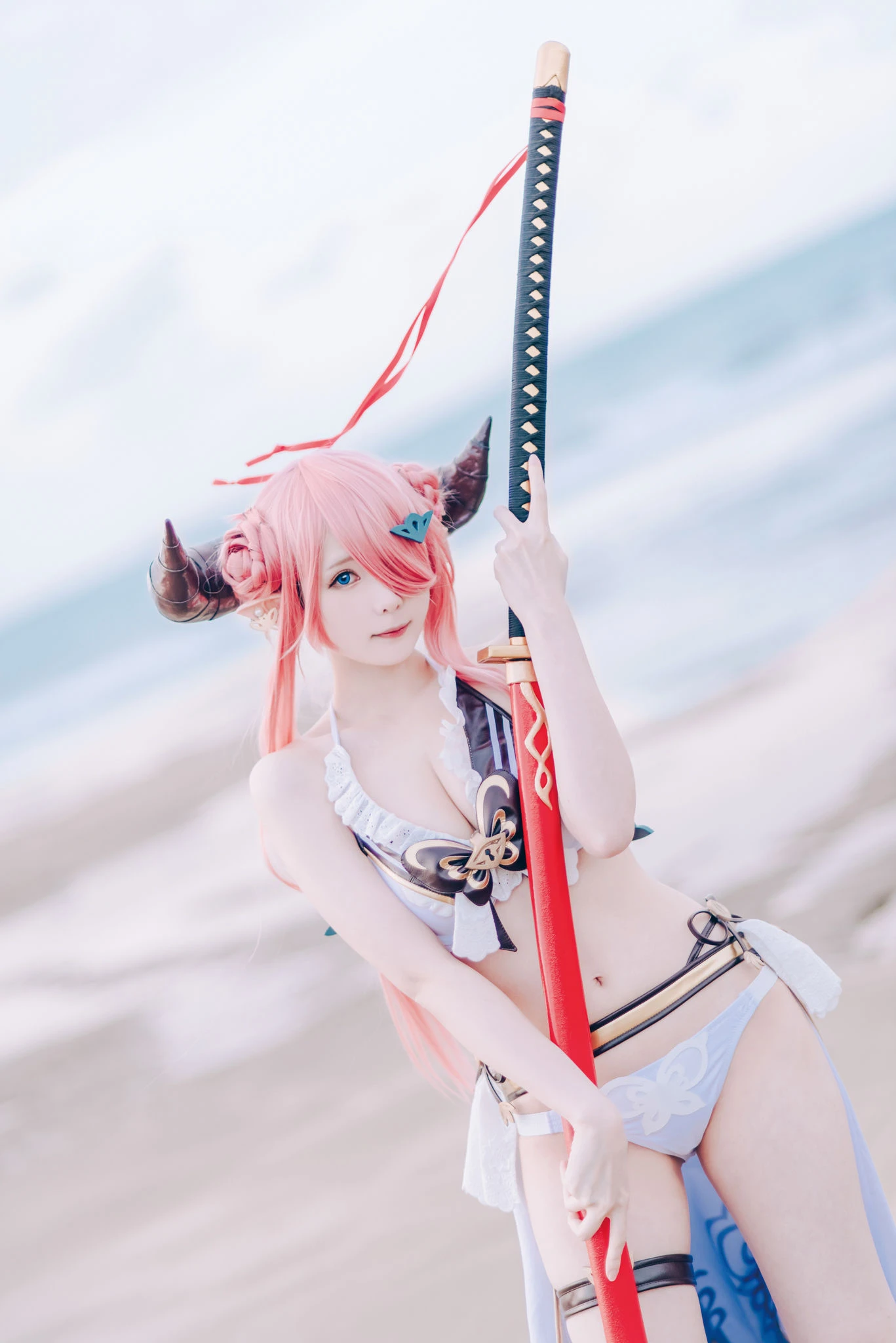 [Cosplay]朱雅琳寫真攝影大師作：朱雅琳清純於街拍演繹美胸神韻精選演繹 - 1
