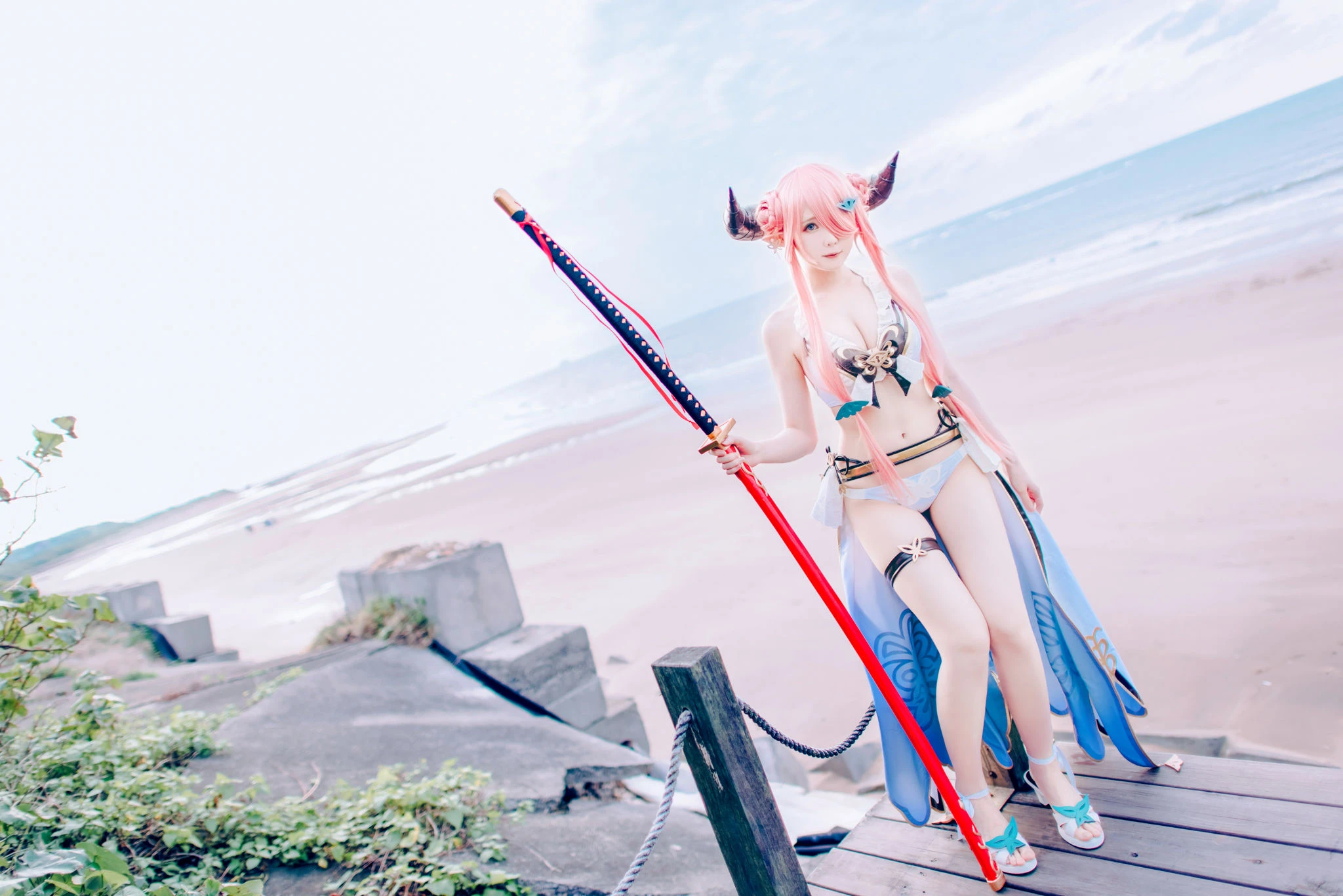 [Cosplay]朱雅琳寫真攝影大師作：朱雅琳清純於街拍演繹美胸神韻精選演繹 - 10