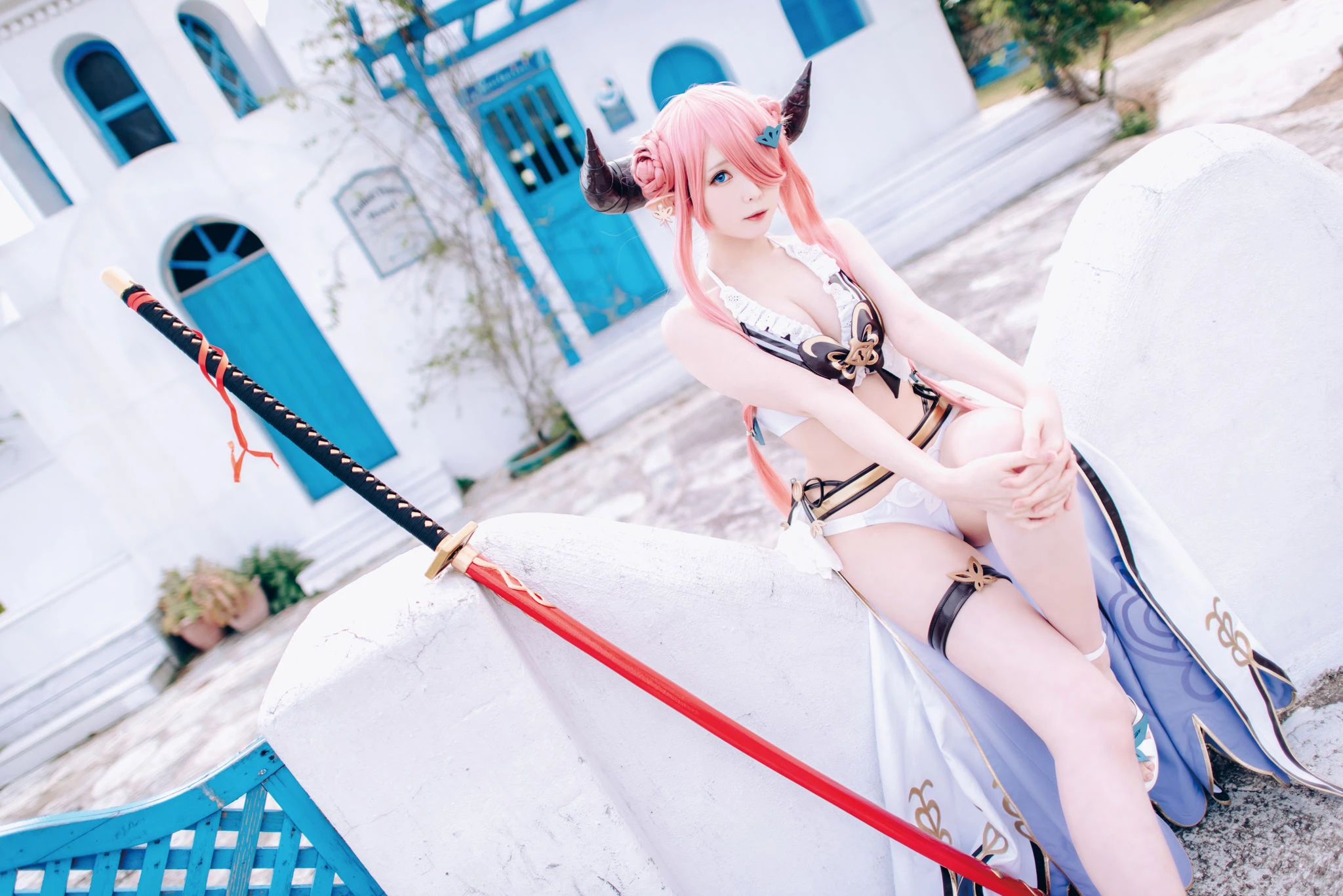 [Cosplay]朱雅琳寫真攝影大師作：朱雅琳清純於街拍演繹美胸神韻精選演繹 - 15