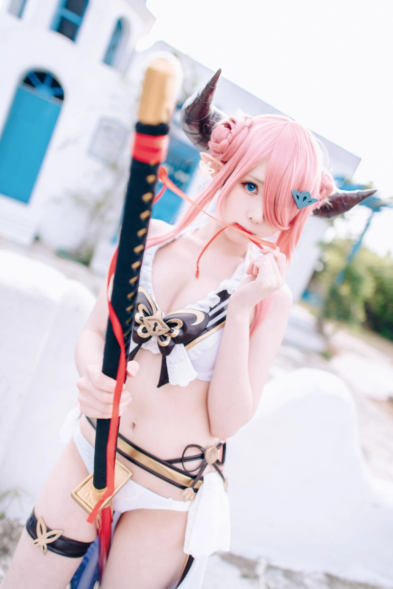 [Cosplay]朱雅琳寫真攝影大師作：朱雅琳清純於街拍演繹美胸神韻精選演繹 - 19