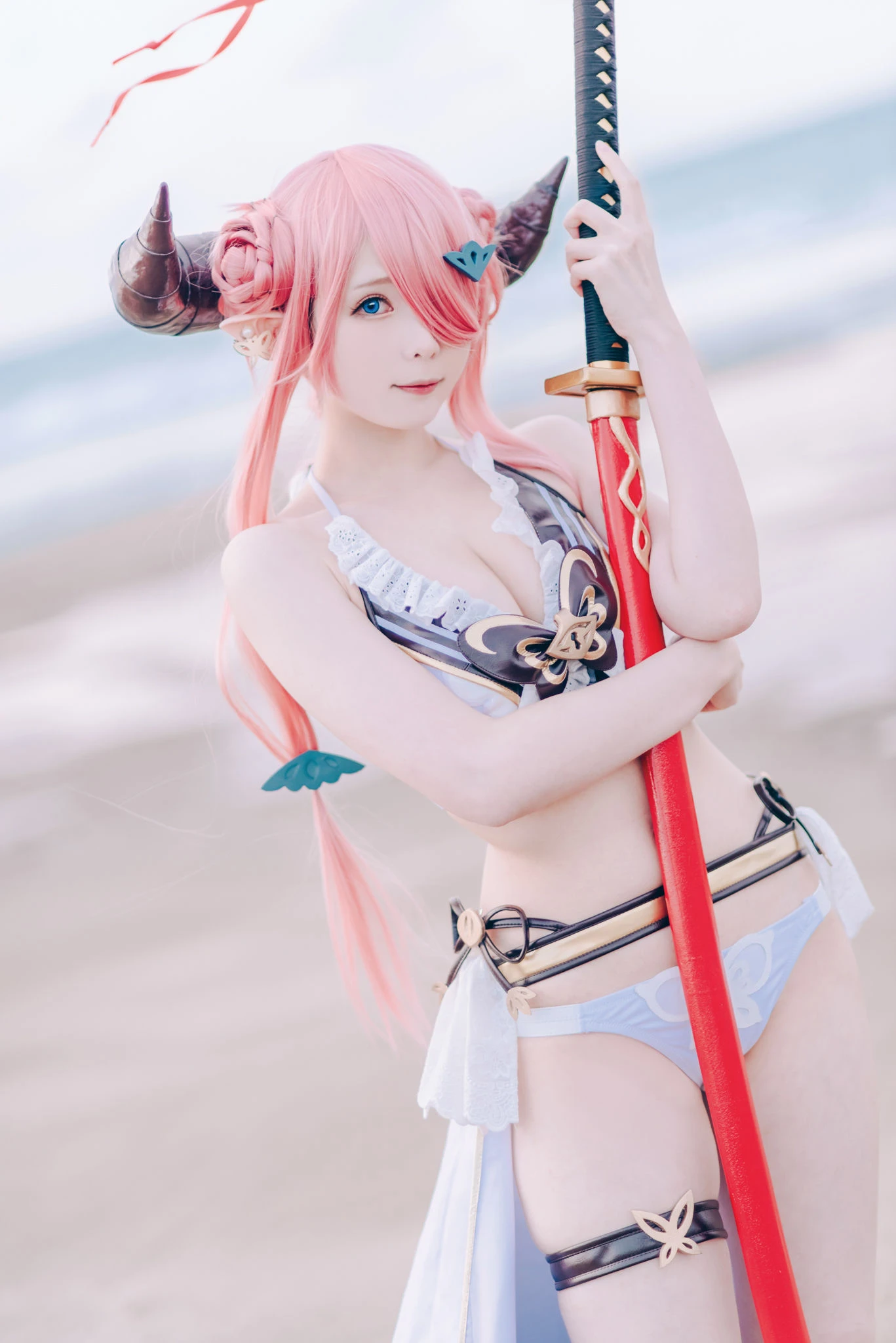 [Cosplay]朱雅琳寫真攝影大師作：朱雅琳清純於街拍演繹美胸神韻精選演繹 - 2