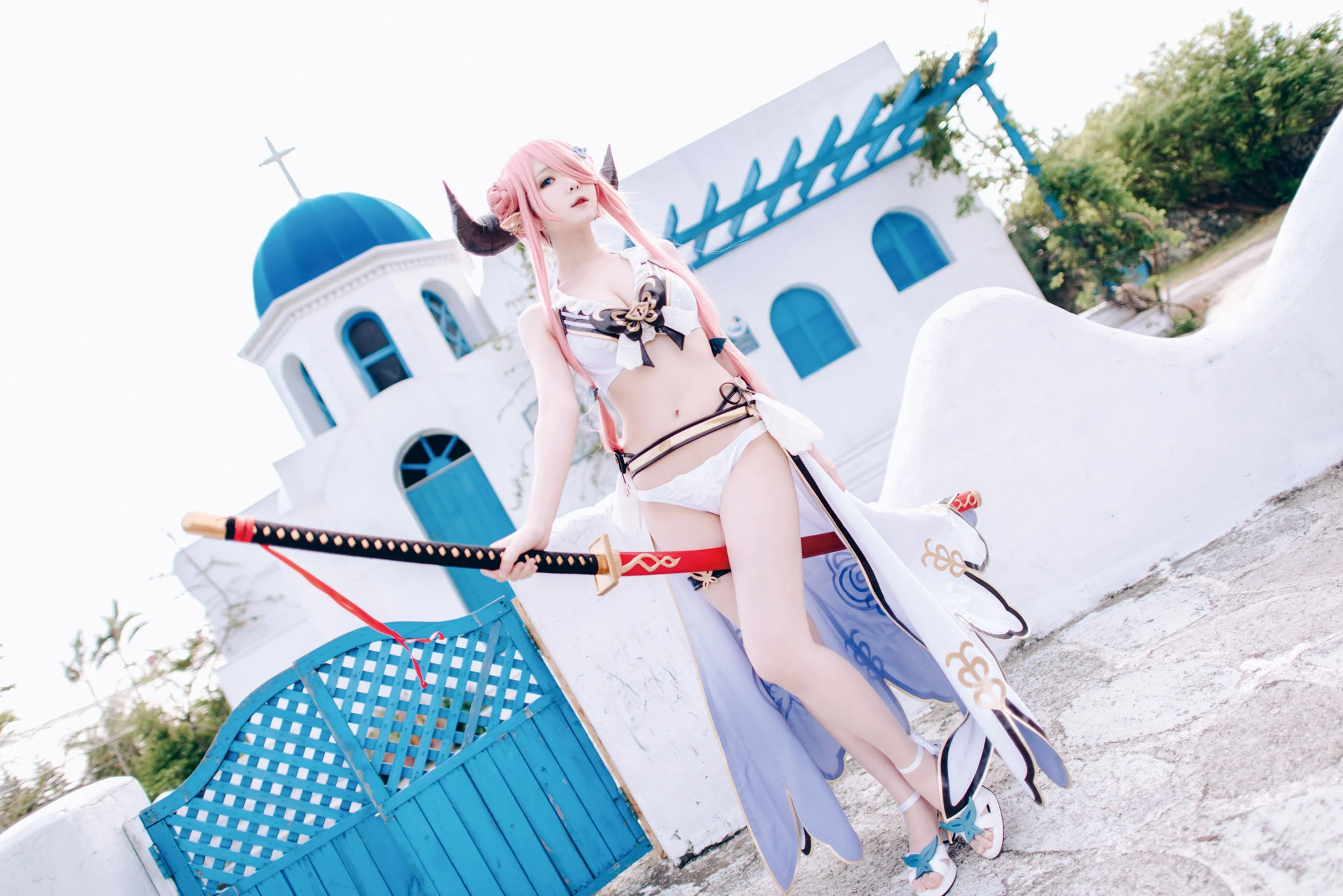 [Cosplay]朱雅琳寫真攝影大師作：朱雅琳清純於街拍演繹美胸神韻精選演繹 - 21