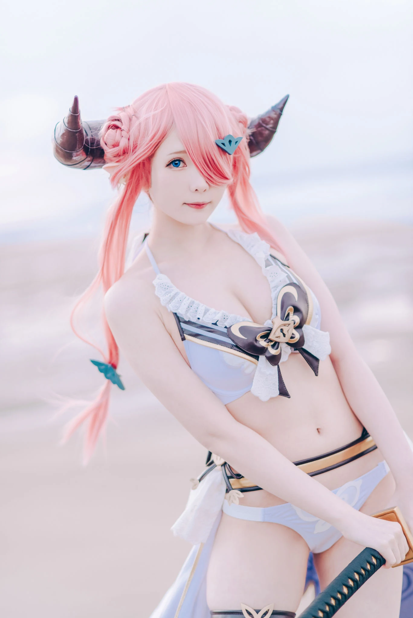 [Cosplay]朱雅琳寫真攝影大師作：朱雅琳清純於街拍演繹美胸神韻精選演繹 - 3