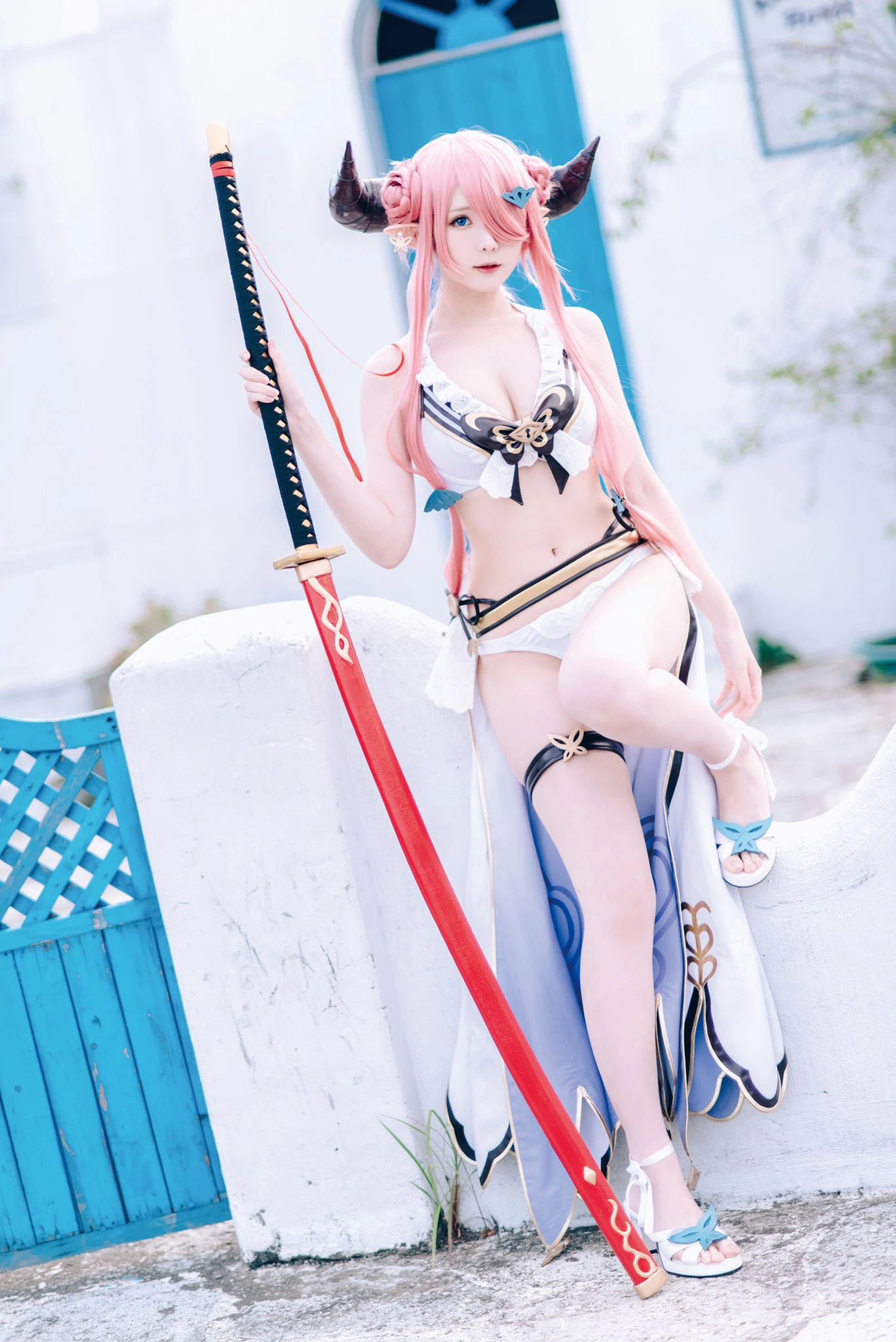 [Cosplay]朱雅琳寫真攝影大師作：朱雅琳清純於街拍演繹美胸神韻精選演繹 - 30