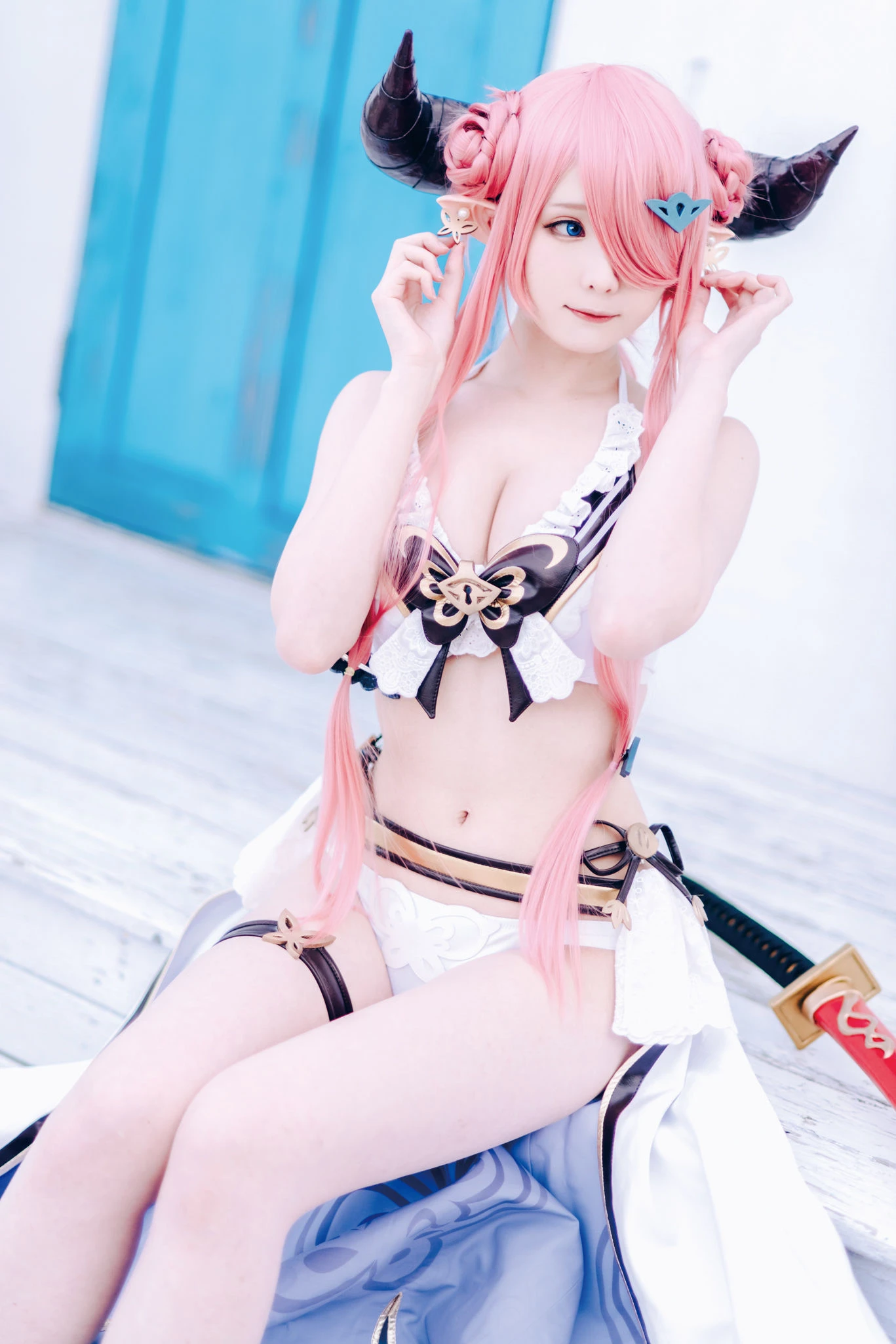 [Cosplay]朱雅琳寫真攝影大師作：朱雅琳清純於街拍演繹美胸神韻精選演繹 - 34