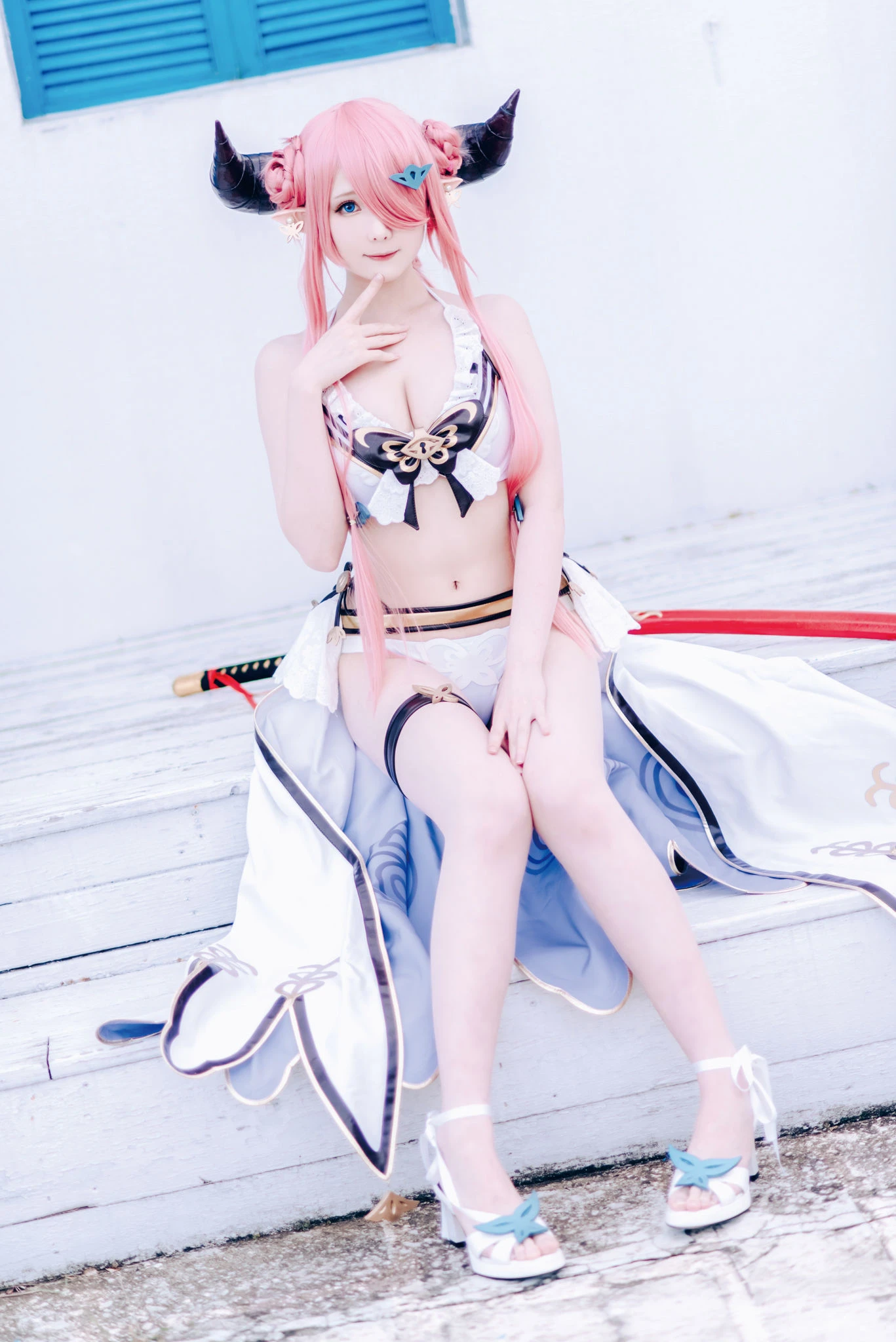 [Cosplay]朱雅琳寫真攝影大師作：朱雅琳清純於街拍演繹美胸神韻精選演繹 - 35