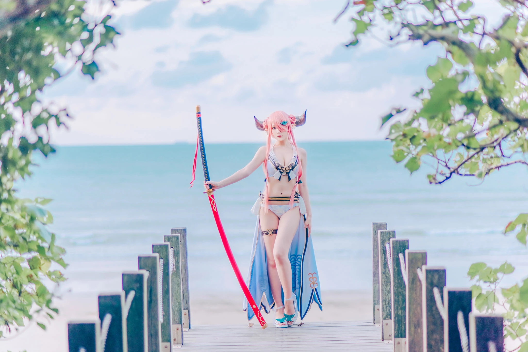 [Cosplay]朱雅琳寫真攝影大師作：朱雅琳清純於街拍演繹美胸神韻精選演繹 - 5