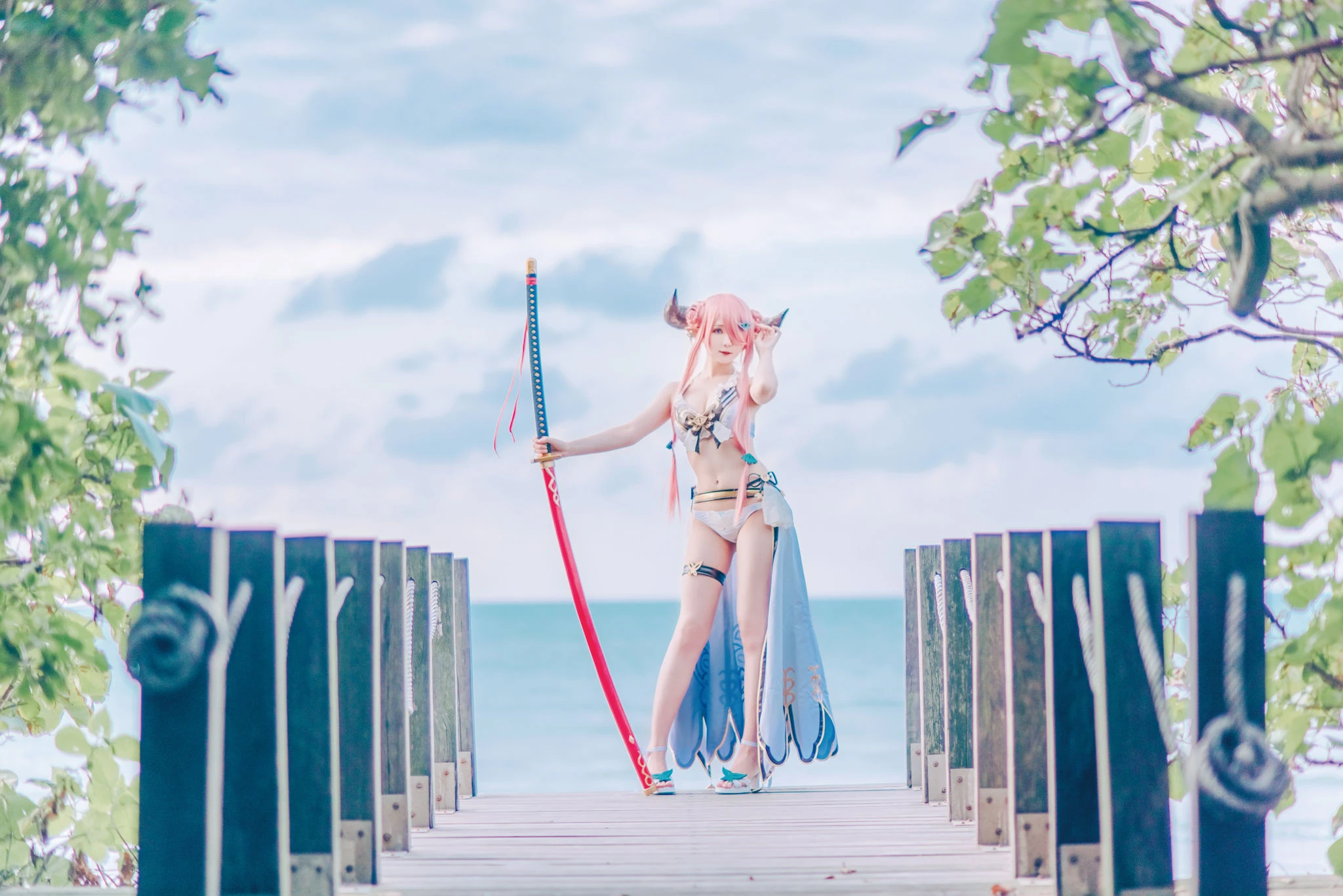 [Cosplay]朱雅琳寫真攝影大師作：朱雅琳清純於街拍演繹美胸神韻精選演繹 - 6