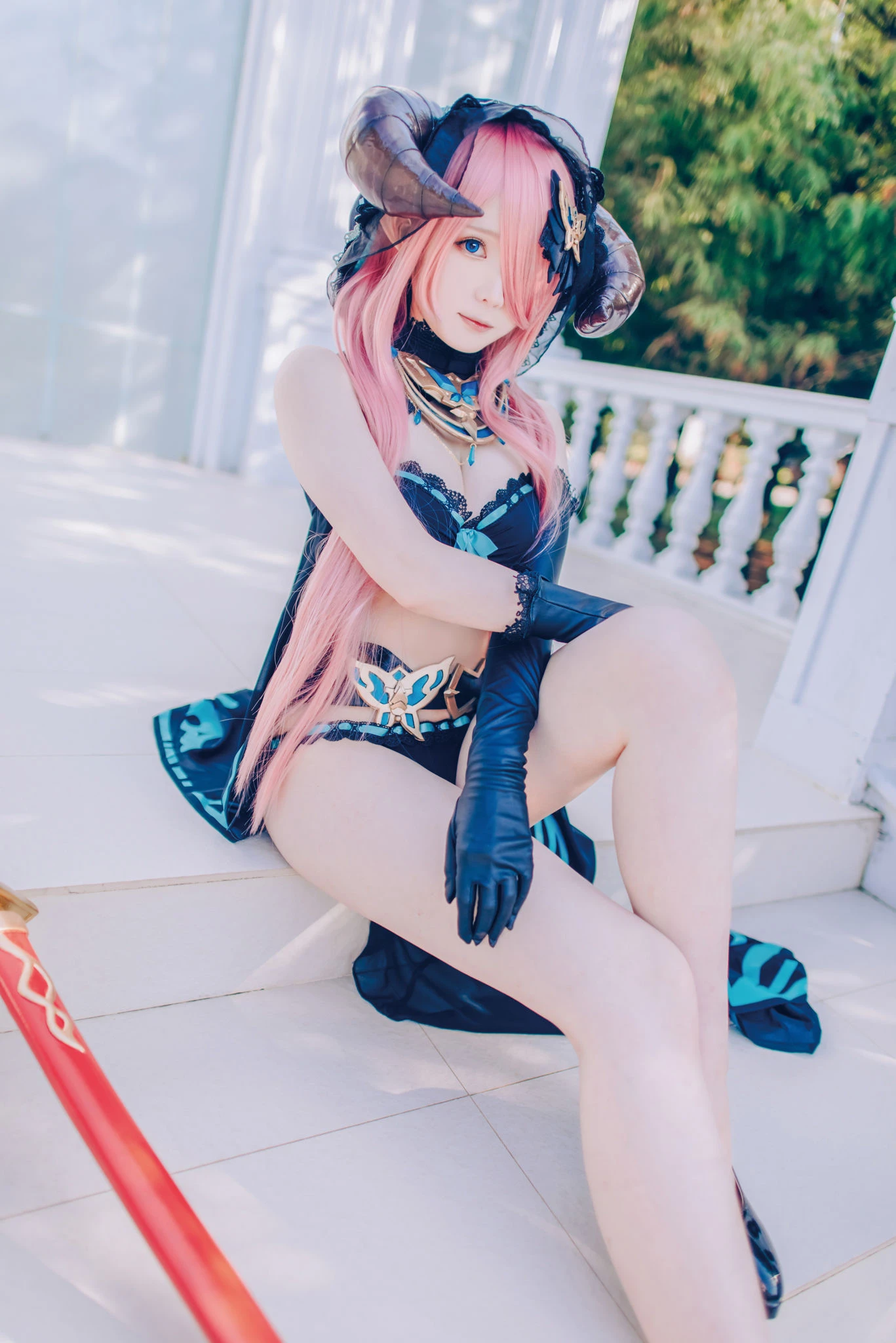 [Cosplay]朱雅琳寫真攝影大師作：朱雅琳清純於街拍演繹美胸神韻精選演繹 - 61