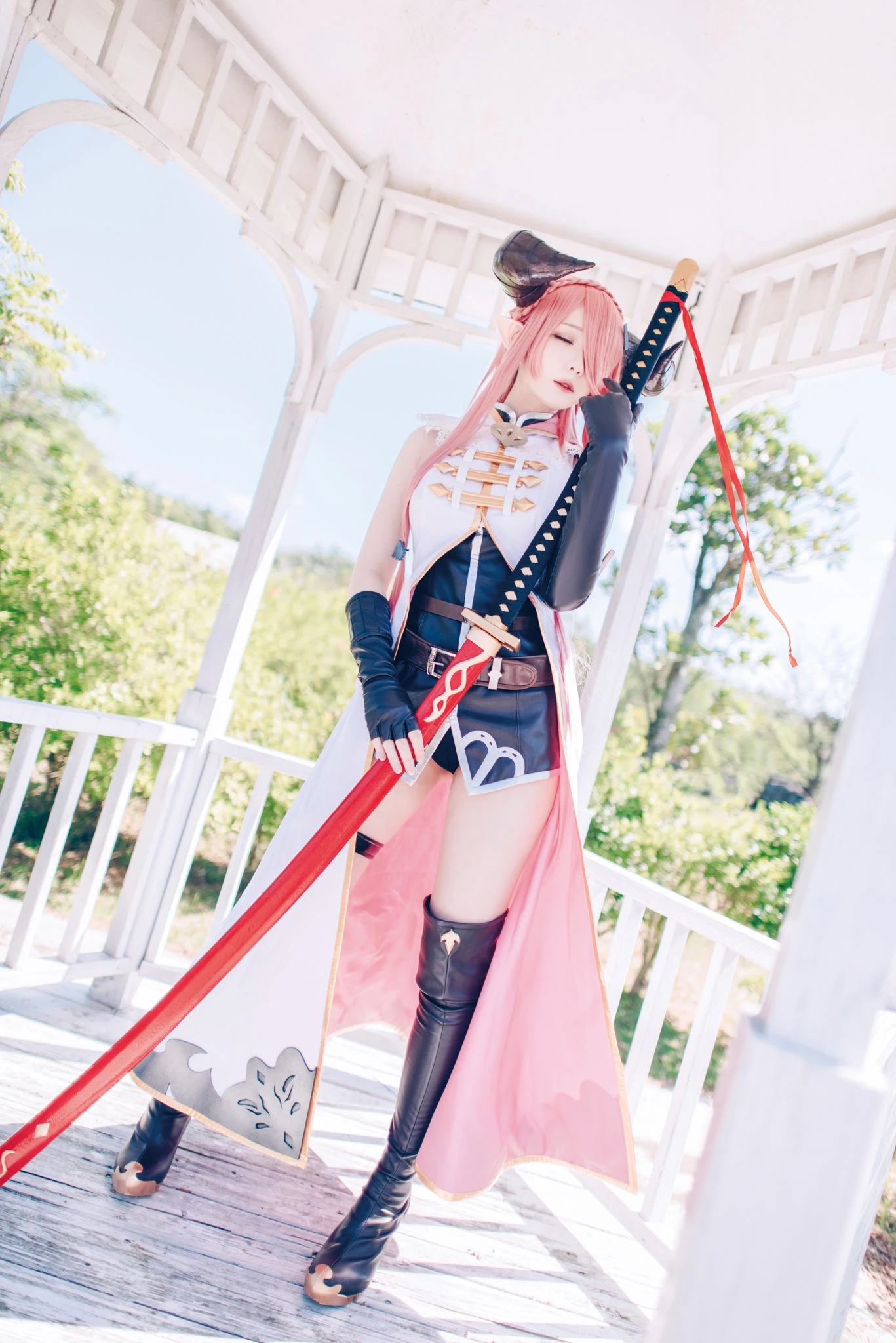 [Cosplay]朱雅琳寫真攝影大師作：朱雅琳清純於街拍演繹美胸神韻精選演繹 - 72