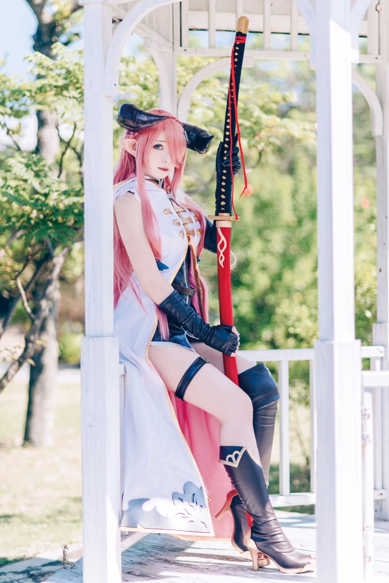 [Cosplay]朱雅琳寫真攝影大師作：朱雅琳清純於街拍演繹美胸神韻精選演繹 - 73