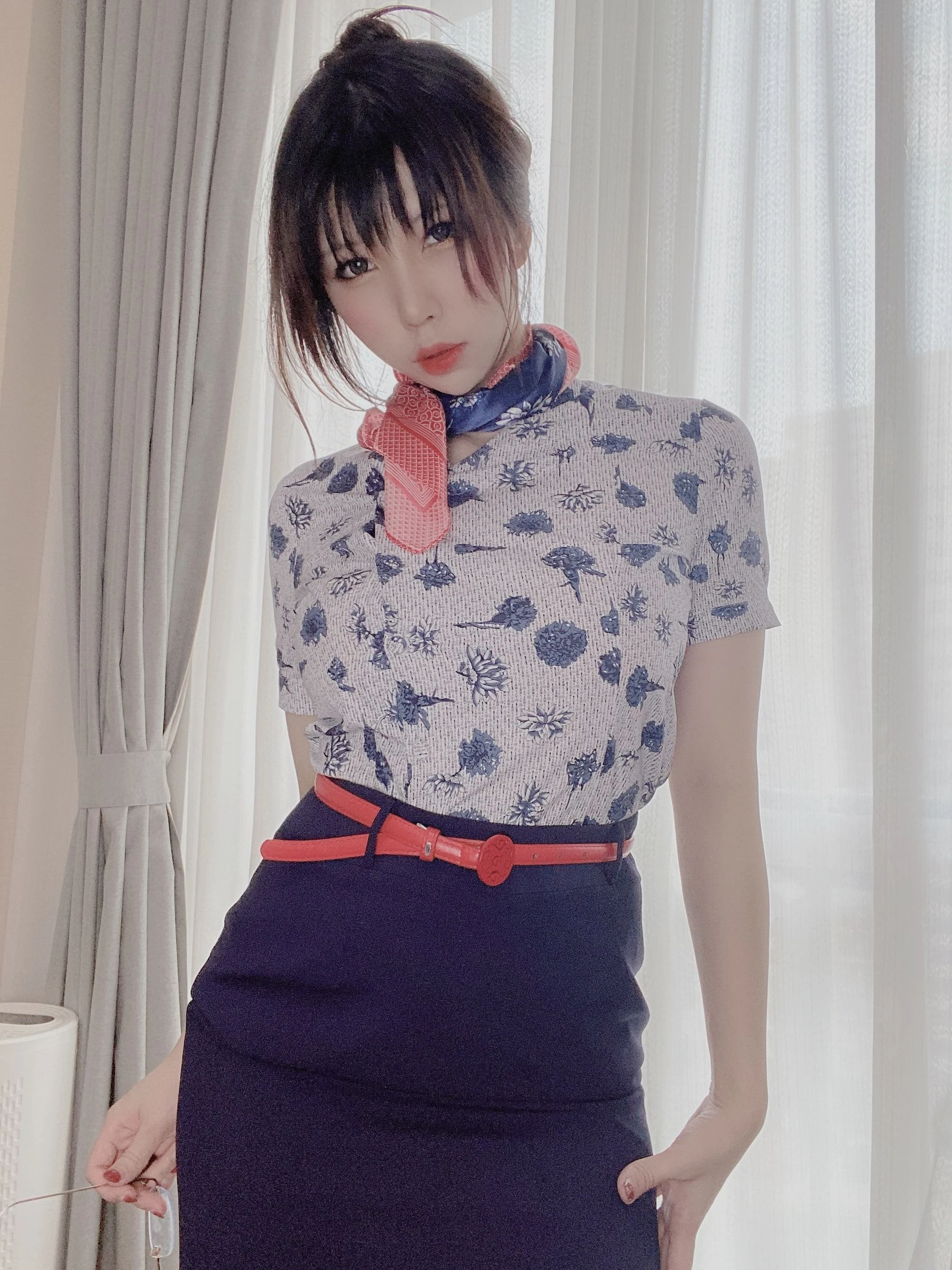 [校花]馮詩琪獨家自然光圖集藝術：馮詩琪性感風情釋放美胸完美曲線寫真 - 13