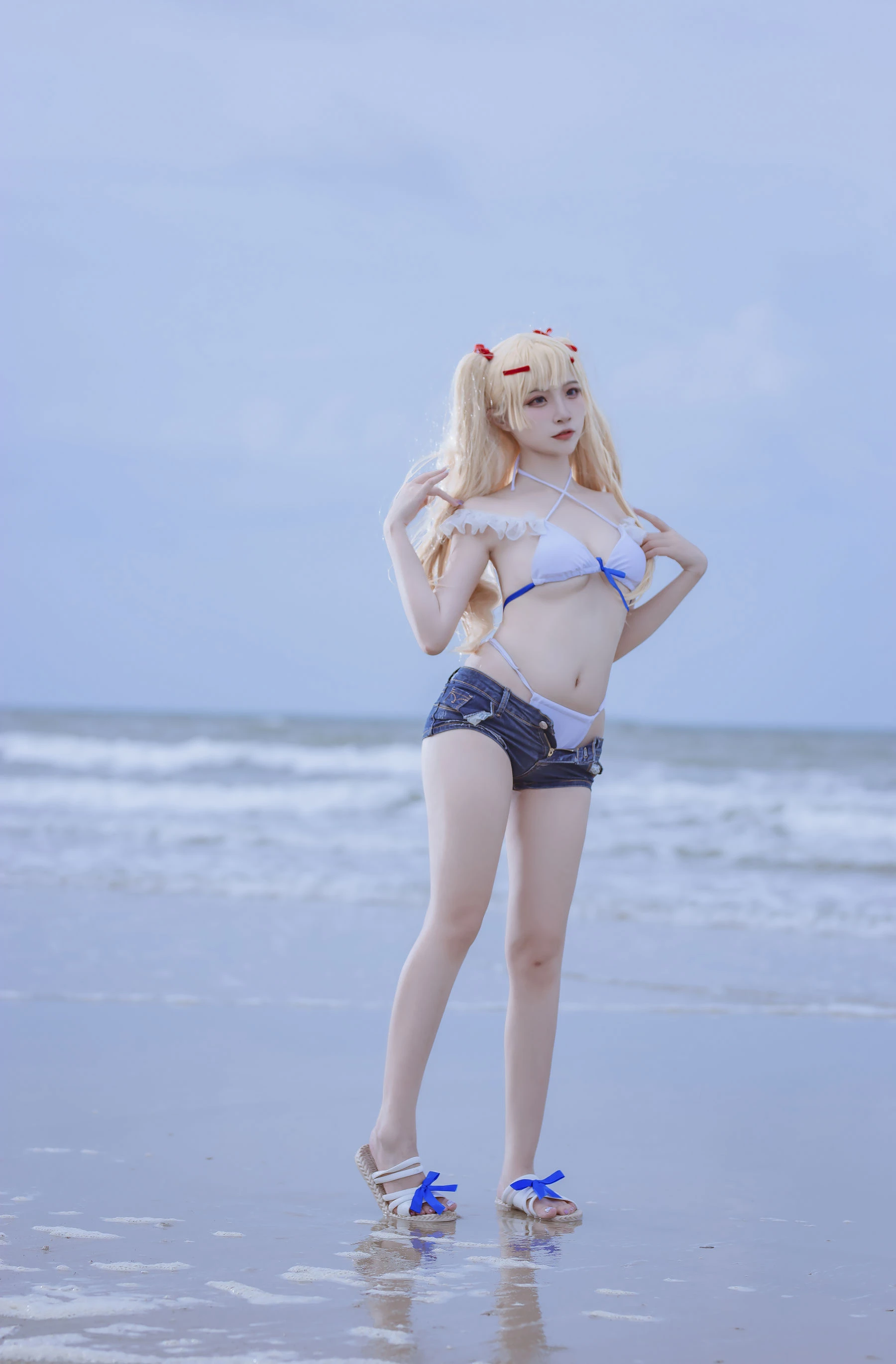 [甜心]胡雨萌胡雨萌戶外超清大片：優雅神韻釋放美腿誘惑凸顯寫真大片 - 15