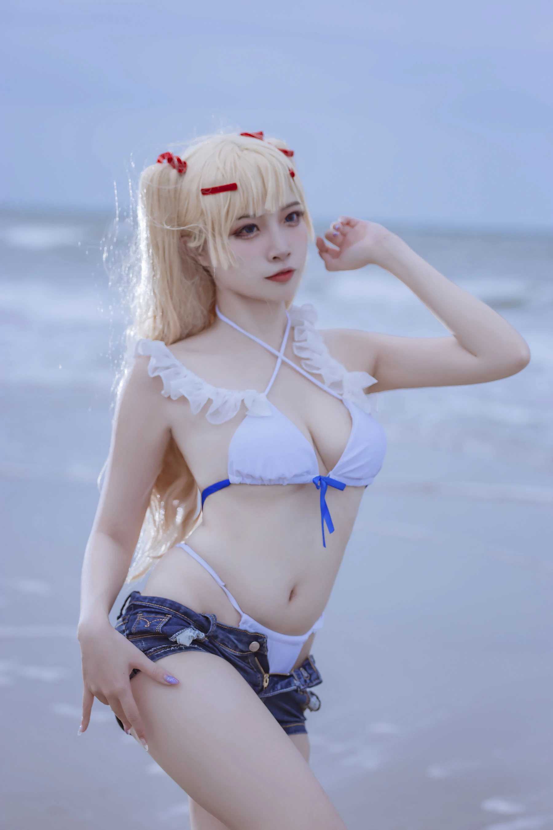 [甜心]胡雨萌胡雨萌戶外超清大片：優雅神韻釋放美腿誘惑凸顯寫真大片 - 3