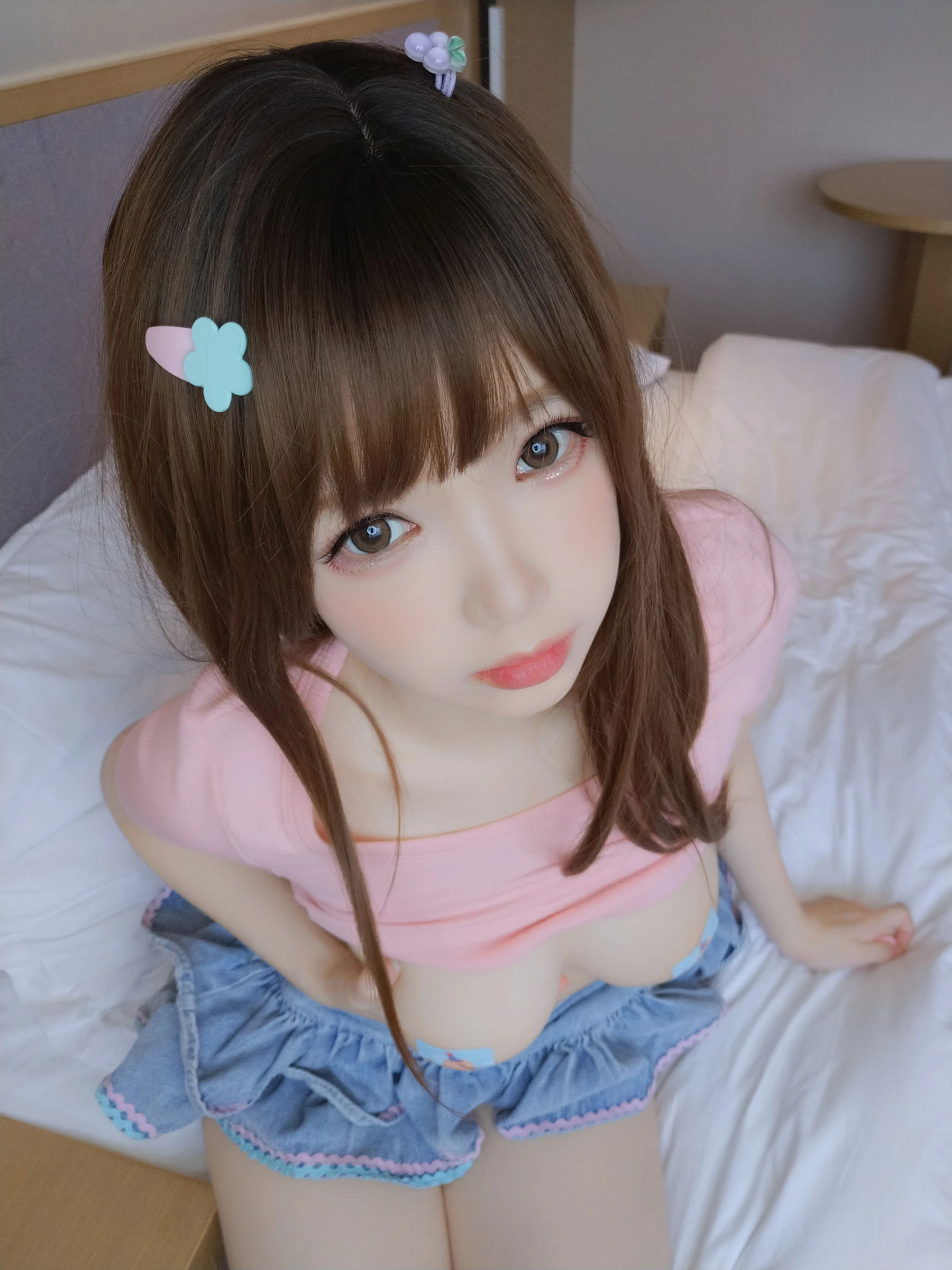 [Cosplay]孫雨靜攝影圖集精選：孫雨靜清純風採於攝影棚綻放翹臀曲線大圖攝影 - 51