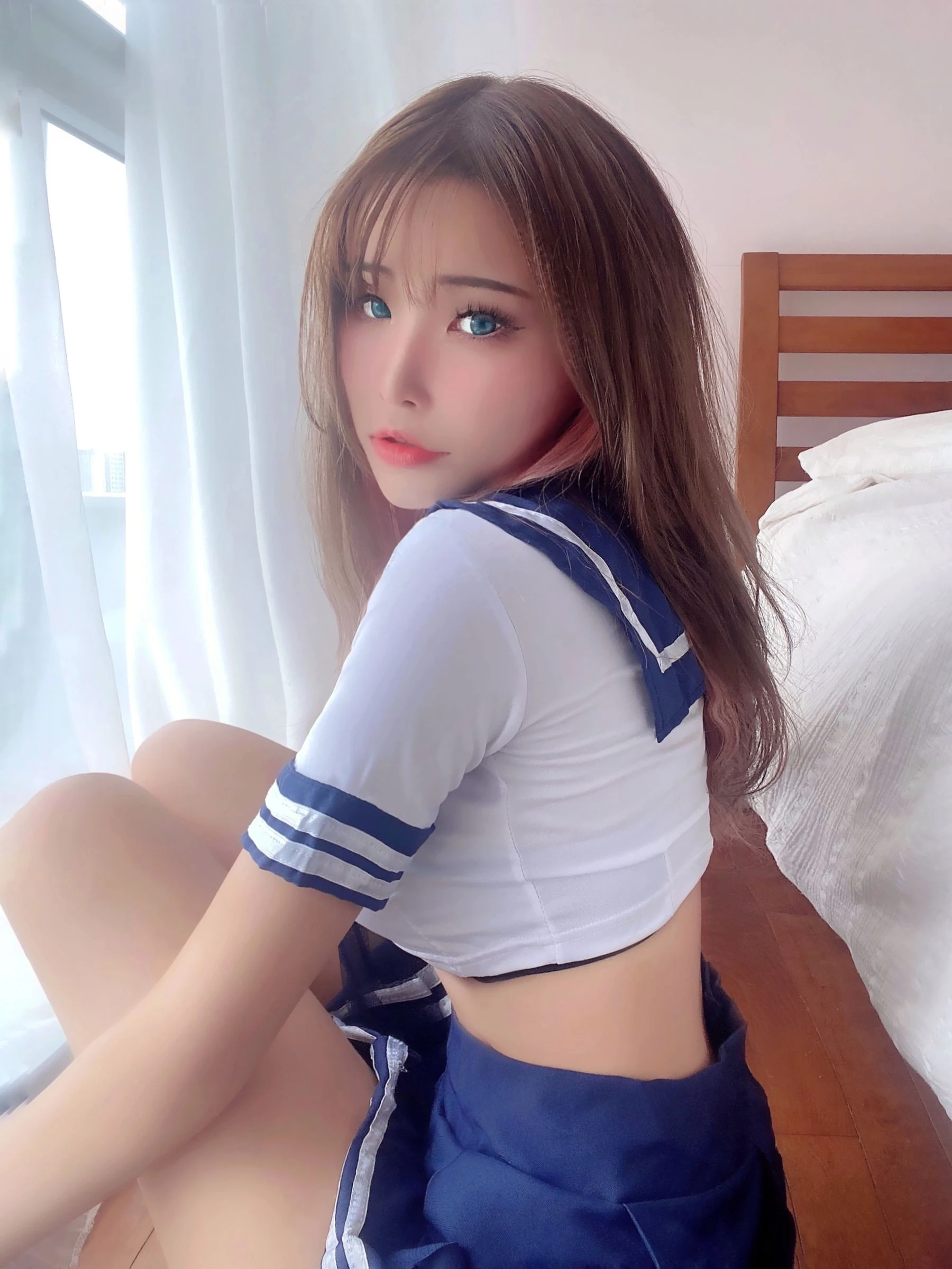 [熟女]鄭梓涵藝術攝影大師作：鄭梓涵甜美於室內綻放翹臀風情珍藏演繹 - 2