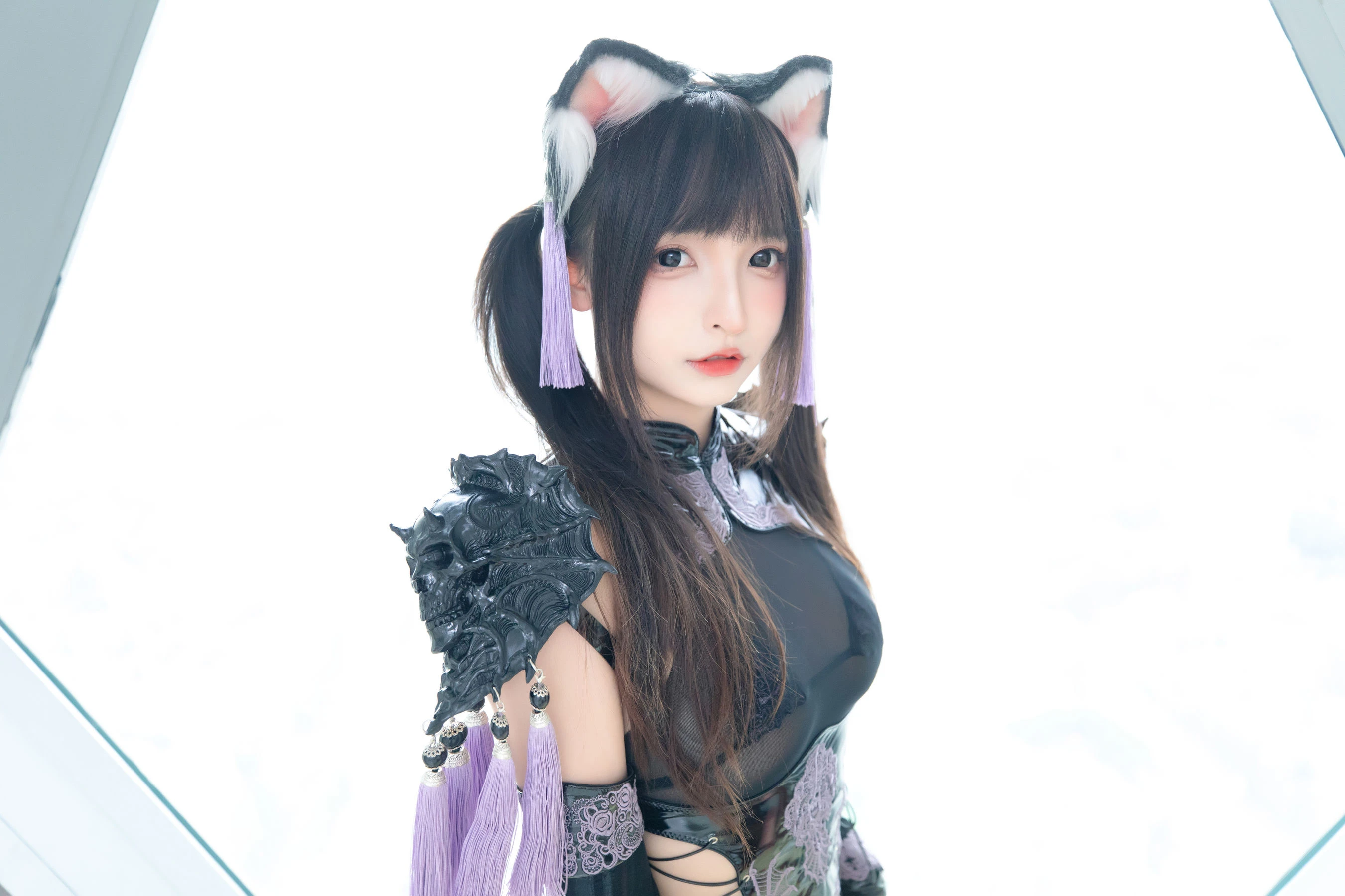 [美女]高雨萌高雨萌清純風採美圖大賞：攝影棚大圖美圖演繹翹臀誘惑美學 - 5