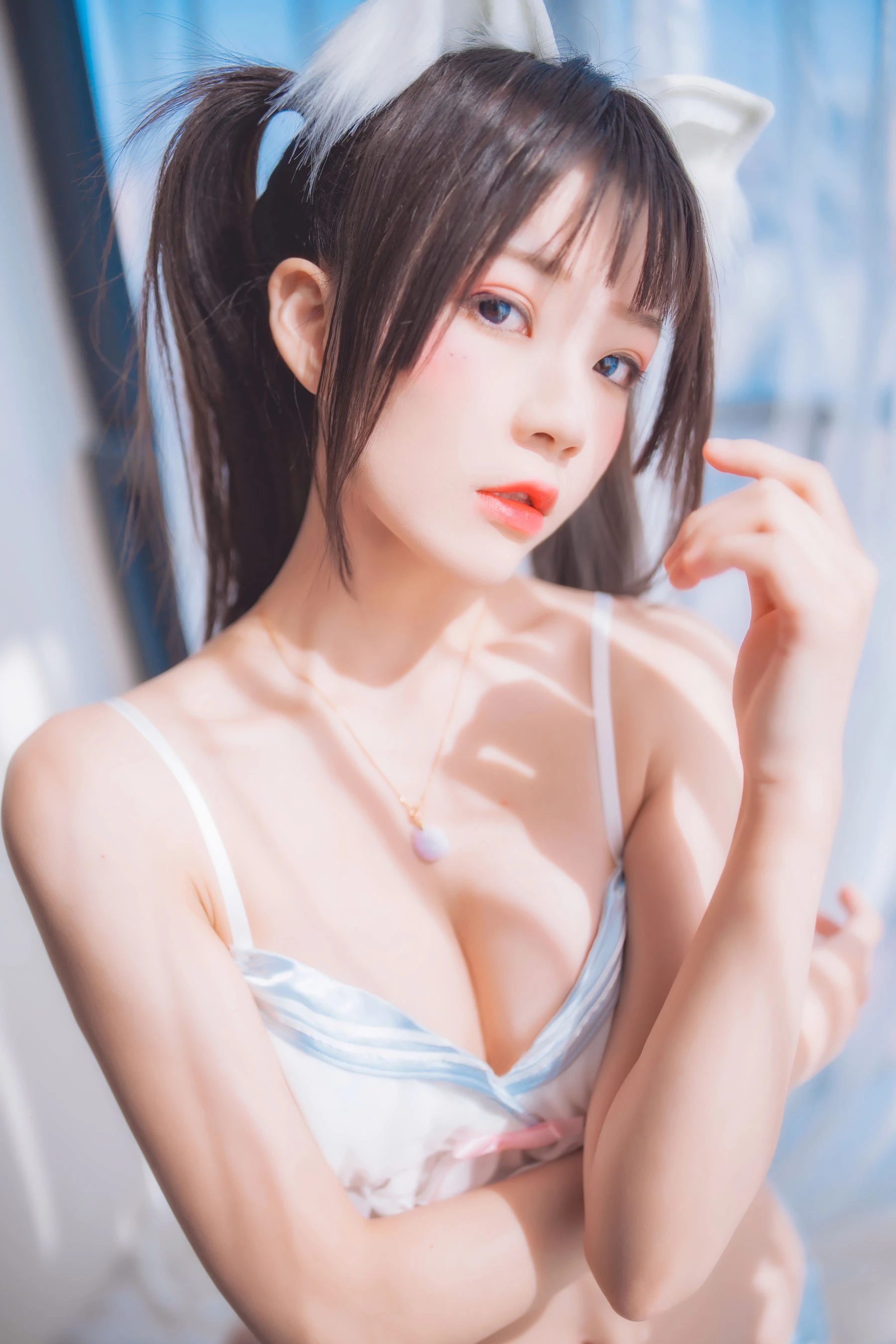 [女神]周雨桐周雨桐私藏大圖攝影：攝影棚優雅韻味展現美胸寫真合集 - 13