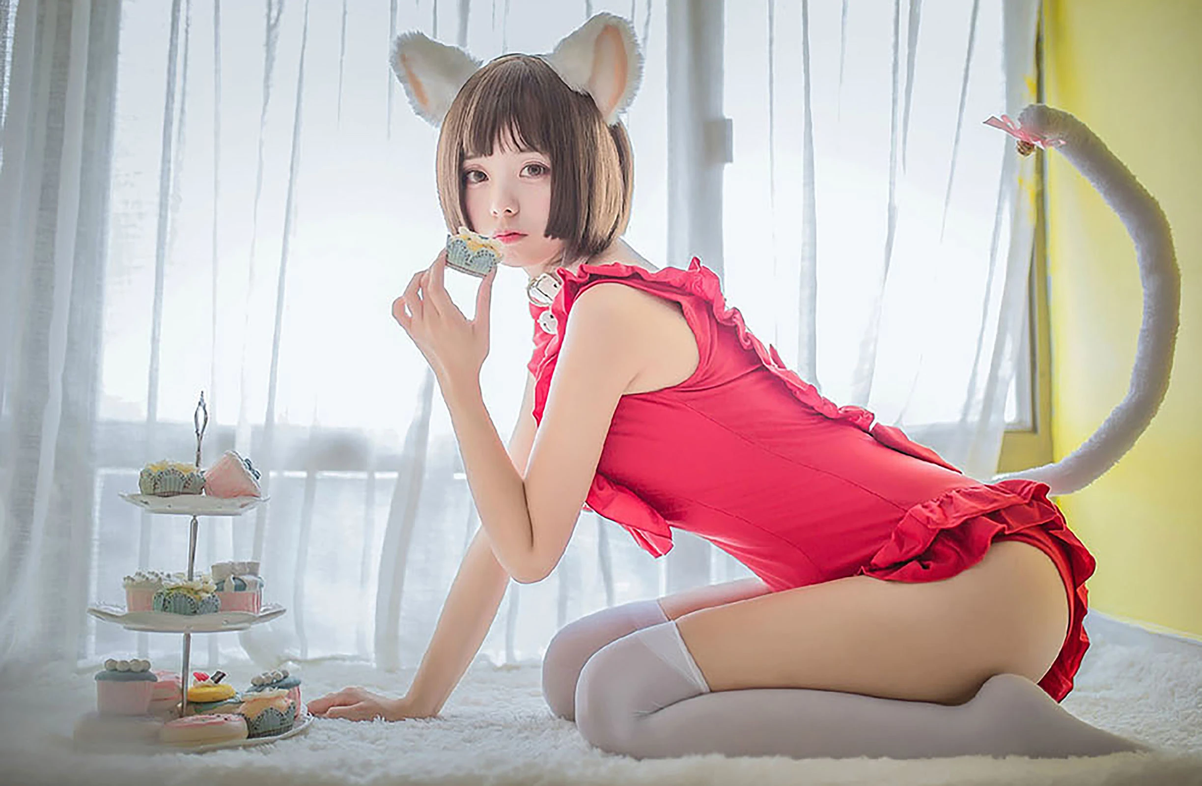 [御姐]陳梓涵大圖美圖作品：寫真館攝影甜美綻放陳梓涵翹臀曲線氣質綻放寫真集 - 5