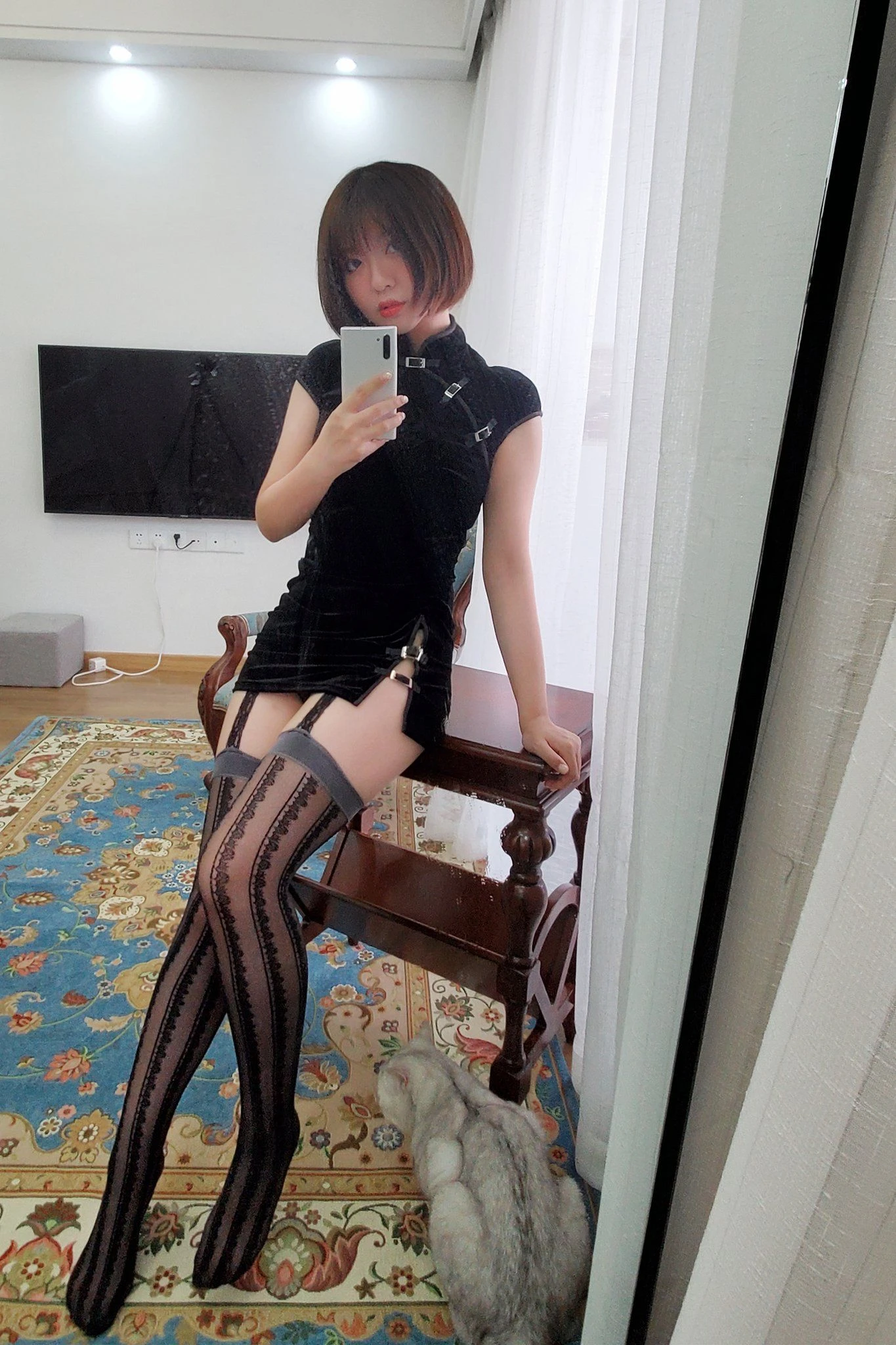 [仙女]鄧雨彤藝術圖集精選：鄧雨彤時尚韻味於私房演繹長腿曲線大圖攝影 - 5