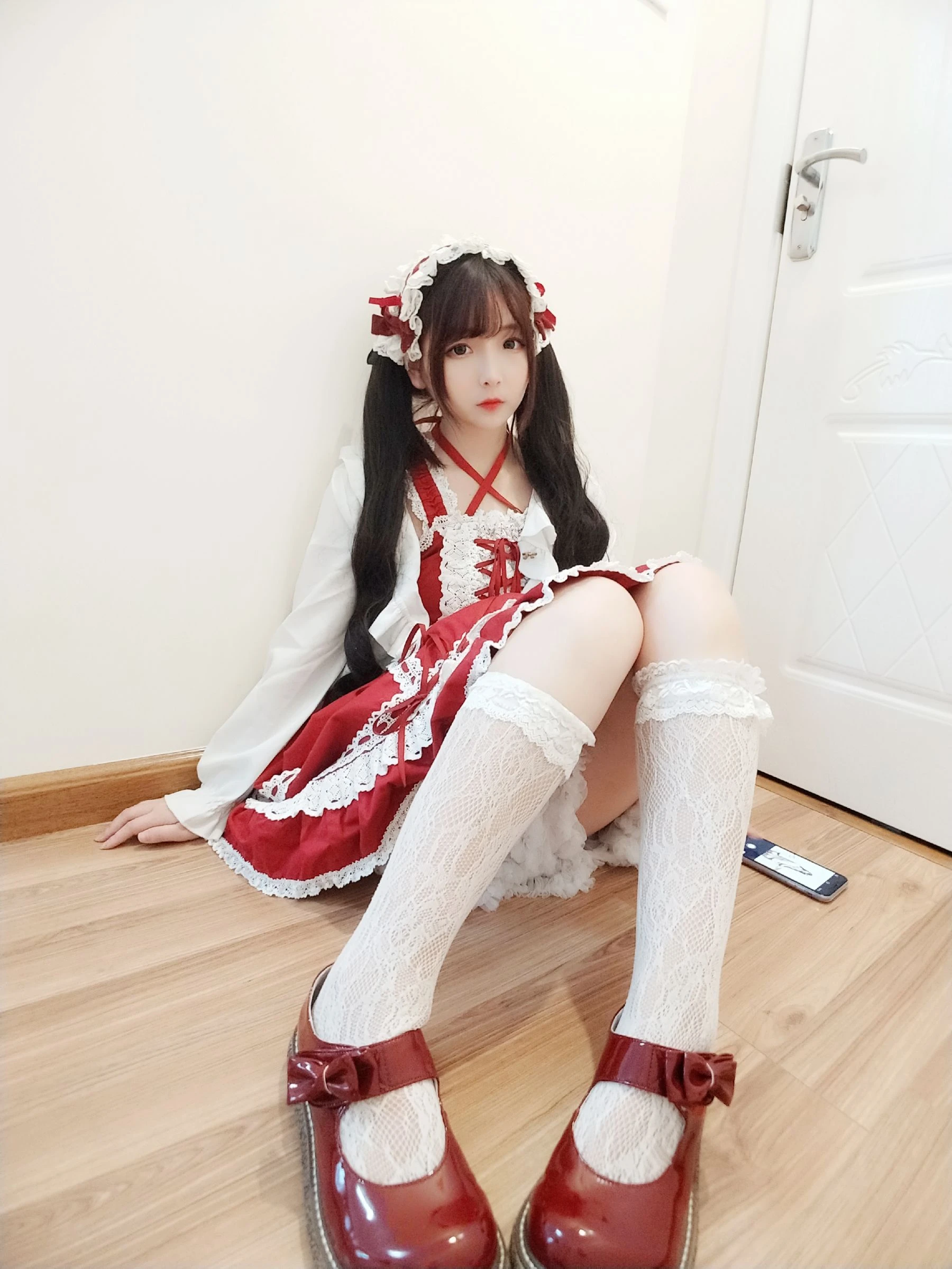 [網紅]唐曉雪超清攝影棚攝影藝術：唐曉雪清純神韻彰顯美腿完美曲線寫真 - 17