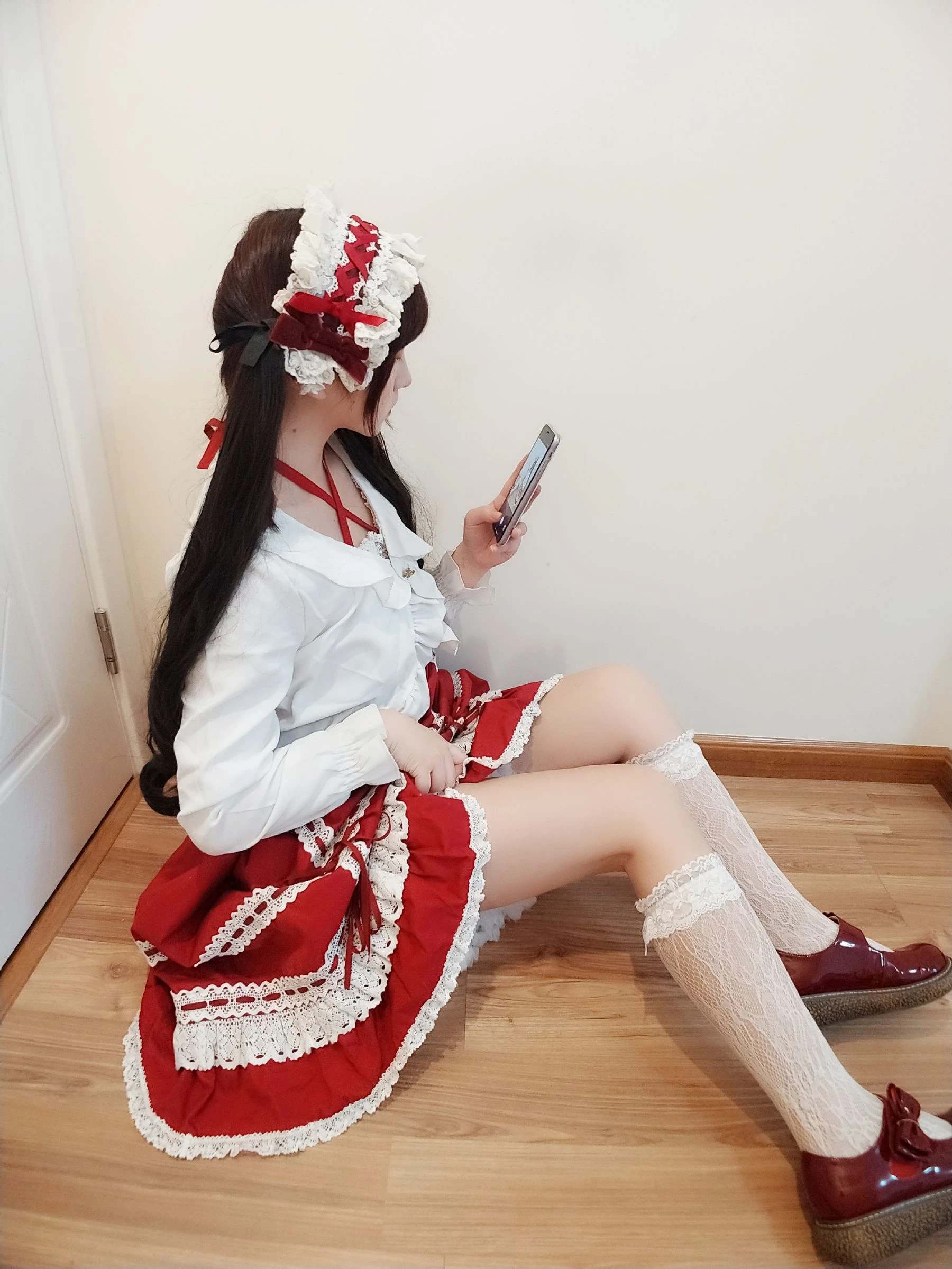 [網紅]唐曉雪超清攝影棚攝影藝術：唐曉雪清純神韻彰顯美腿完美曲線寫真 - 22