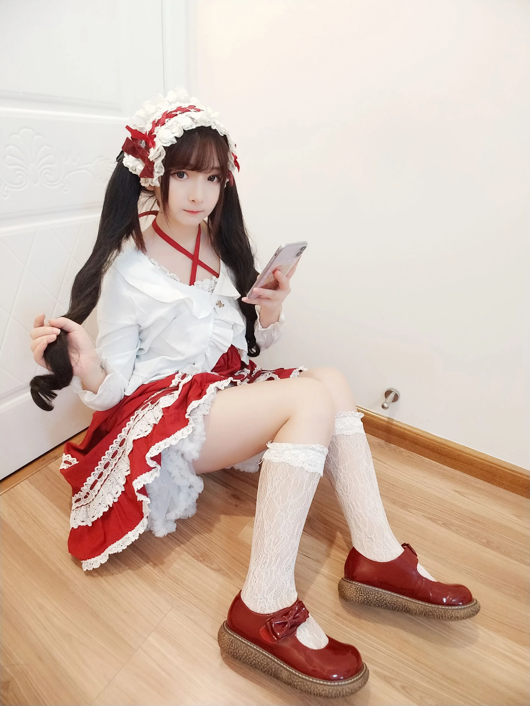 [網紅]唐曉雪超清攝影棚攝影藝術：唐曉雪清純神韻彰顯美腿完美曲線寫真 - 27