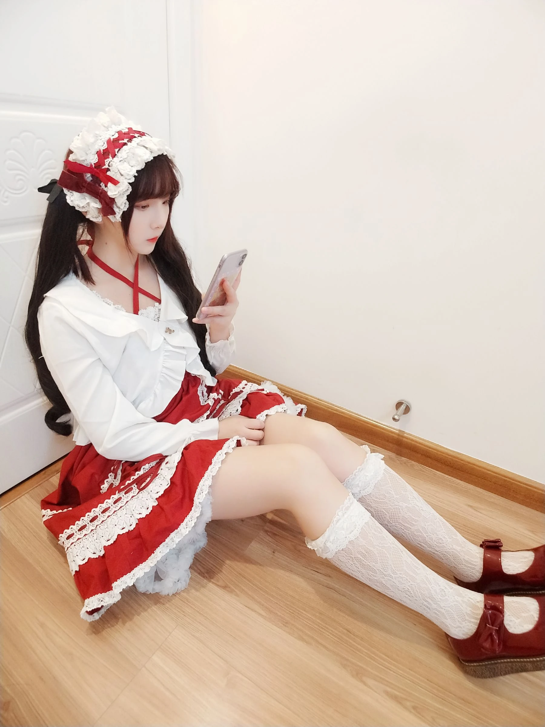 [網紅]唐曉雪超清攝影棚攝影藝術：唐曉雪清純神韻彰顯美腿完美曲線寫真 - 28