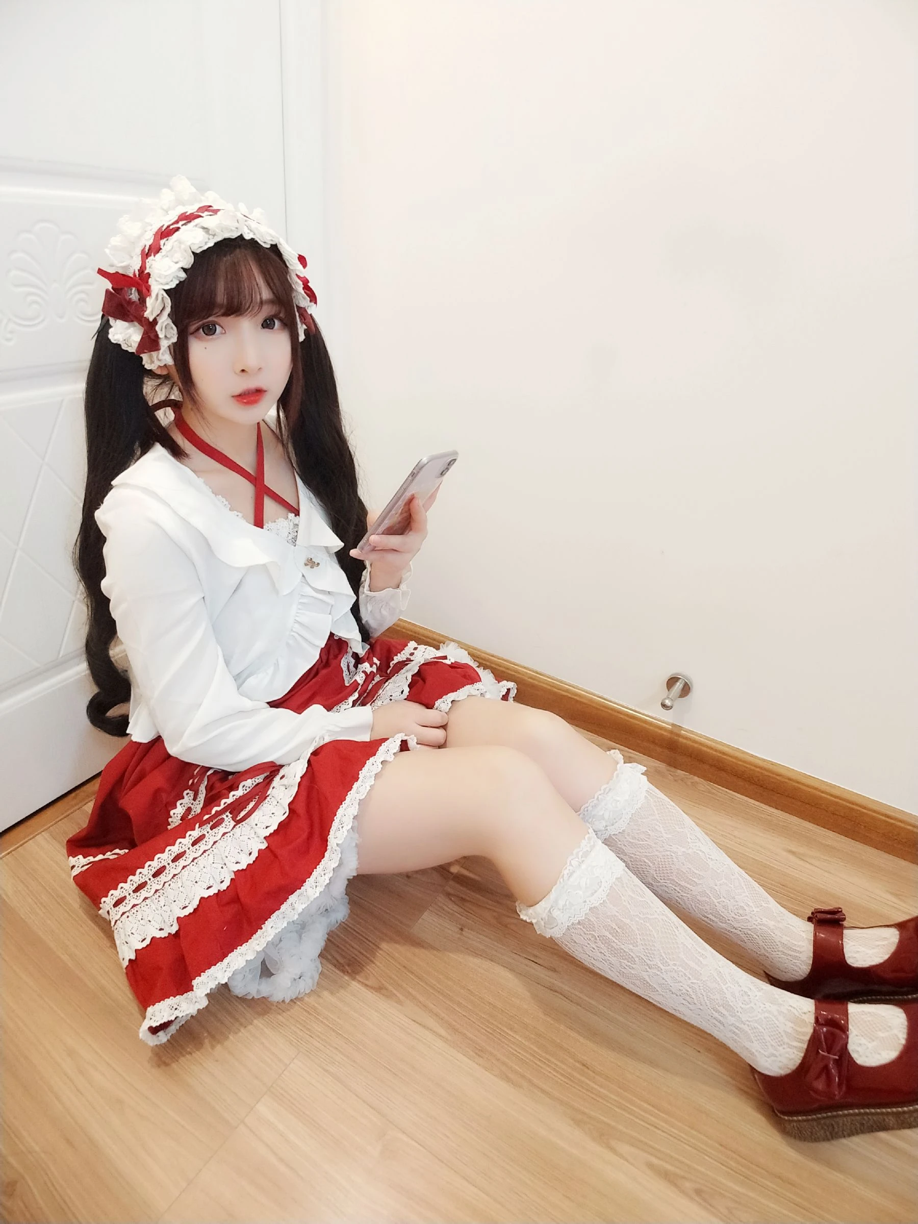 [網紅]唐曉雪超清攝影棚攝影藝術：唐曉雪清純神韻彰顯美腿完美曲線寫真 - 29