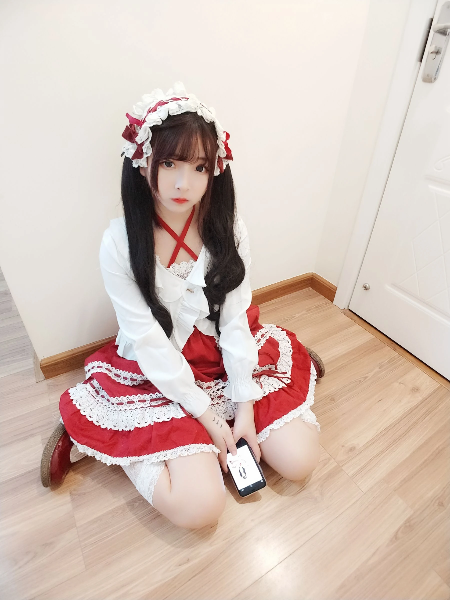 [網紅]唐曉雪超清攝影棚攝影藝術：唐曉雪清純神韻彰顯美腿完美曲線寫真 - 33