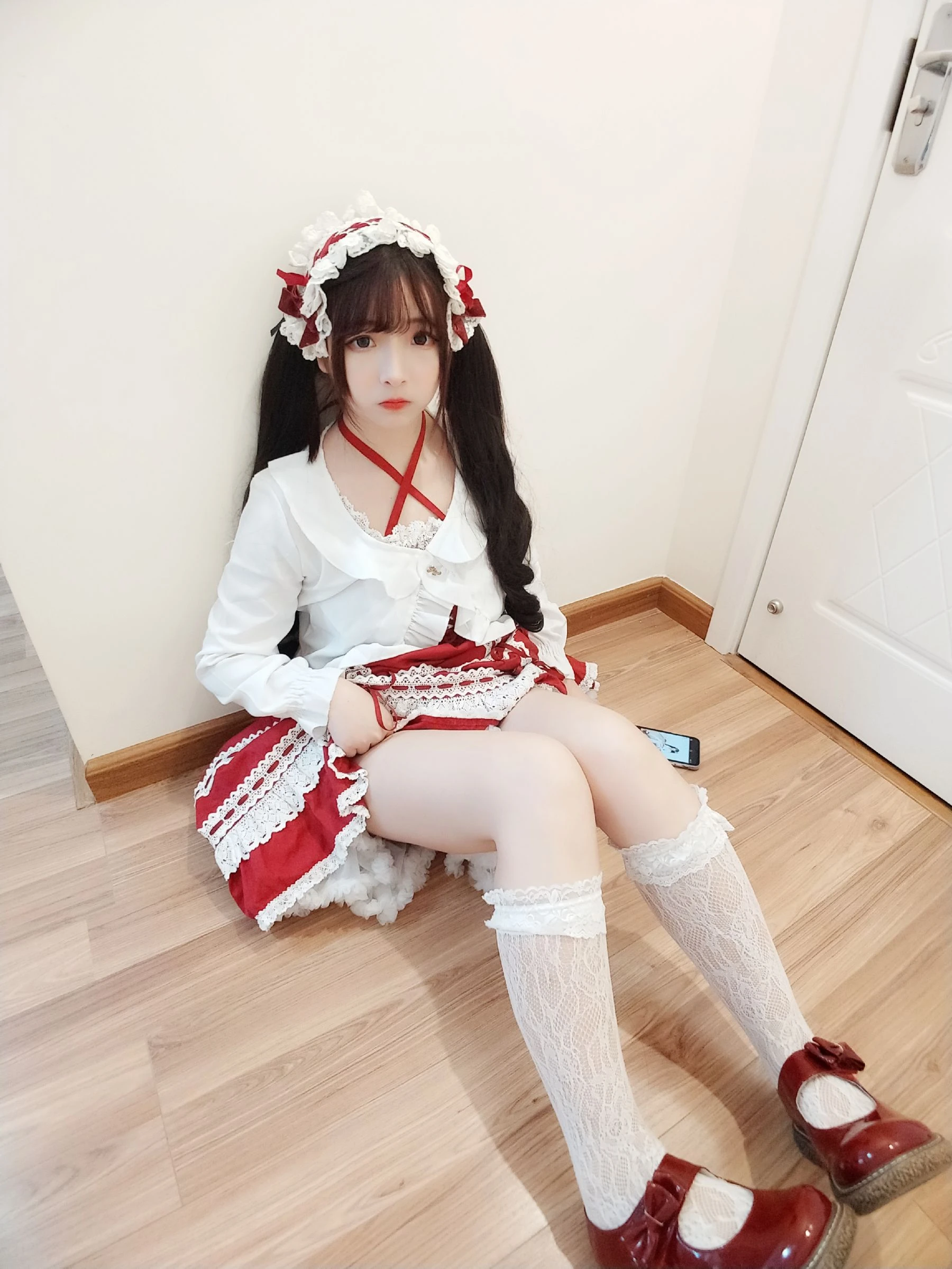 [網紅]唐曉雪超清攝影棚攝影藝術：唐曉雪清純神韻彰顯美腿完美曲線寫真 - 38