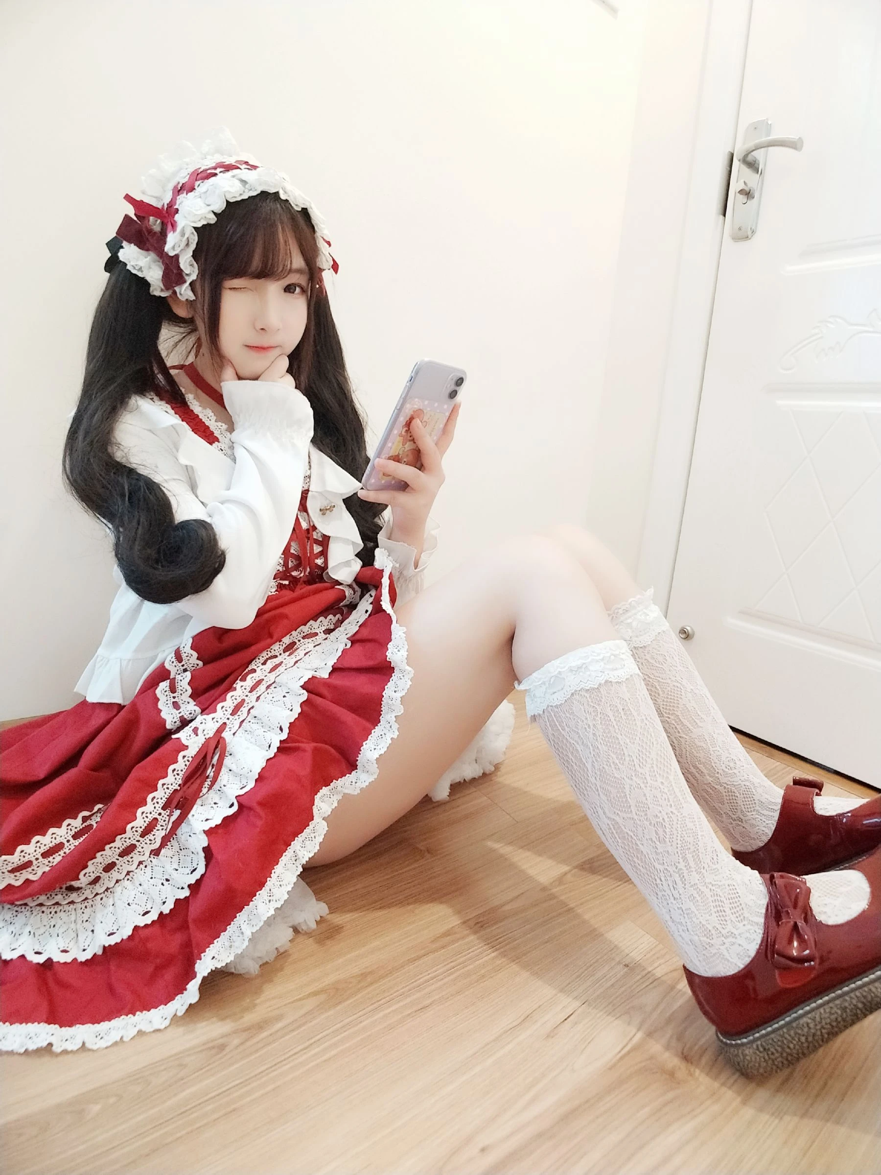 [網紅]唐曉雪超清攝影棚攝影藝術：唐曉雪清純神韻彰顯美腿完美曲線寫真 - 9