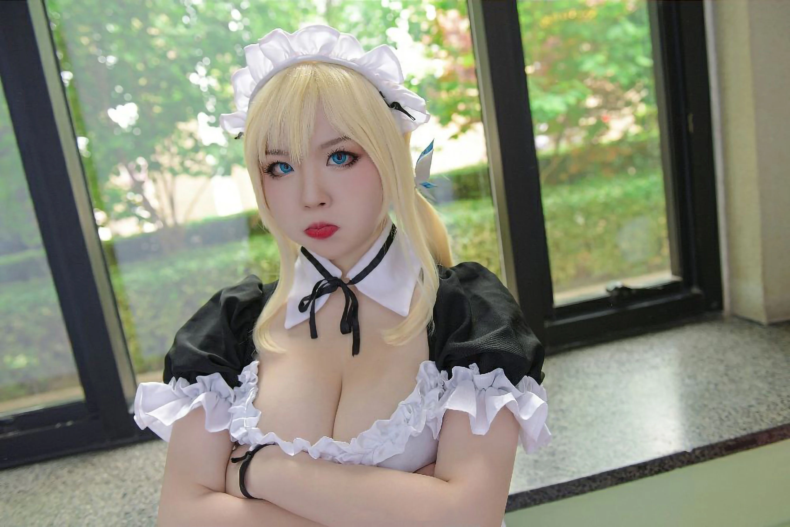 [紅人]吳夢瑤珍藏室內圖集藝術：吳夢瑤性感格調展現美腿完美曲線寫真 - 18