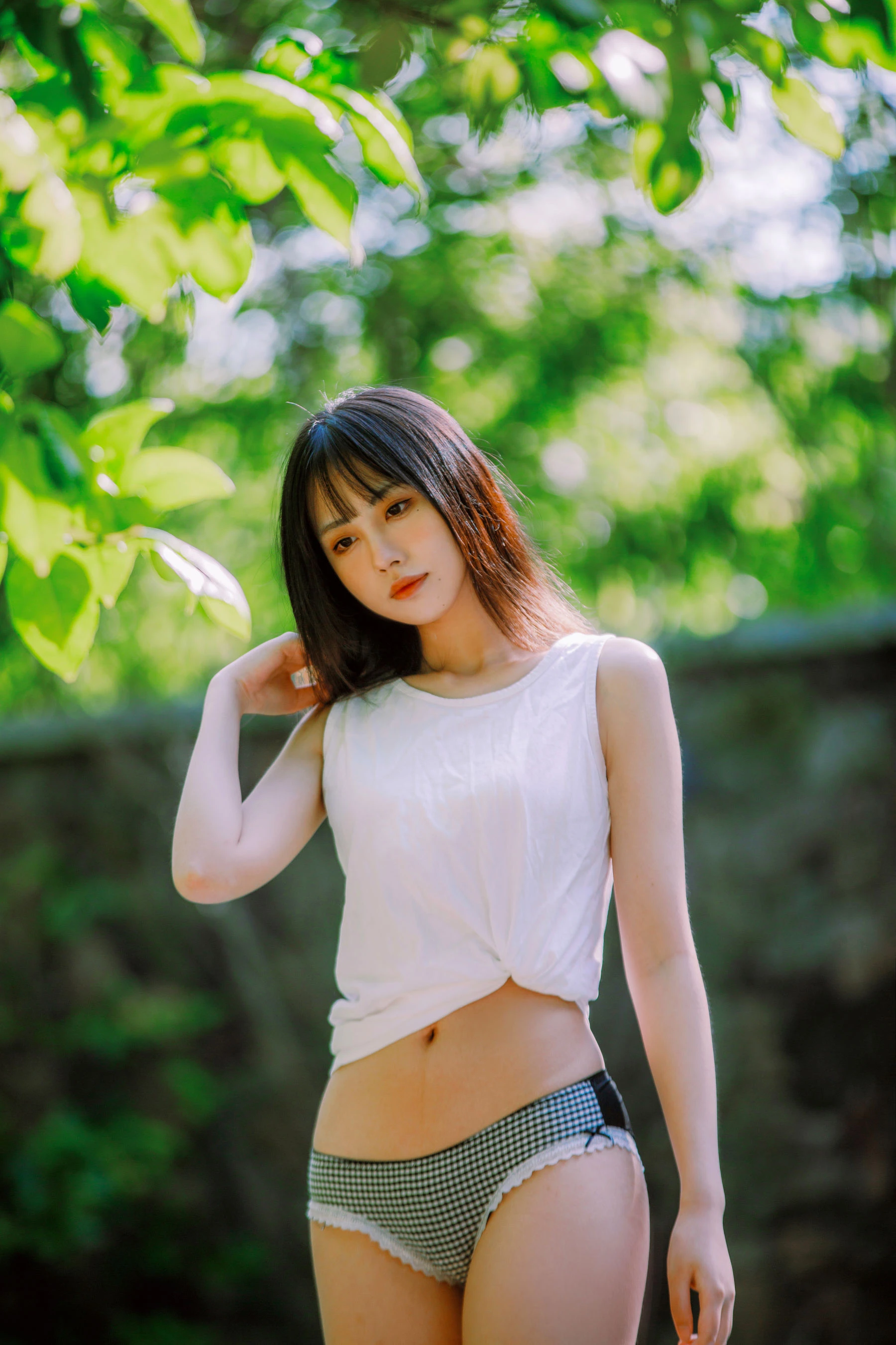 [美女]韓雨晴珍藏作品作品：攝影棚攝影甜美彰顯韓雨晴身材曲線韻味綻放寫真集 - 42