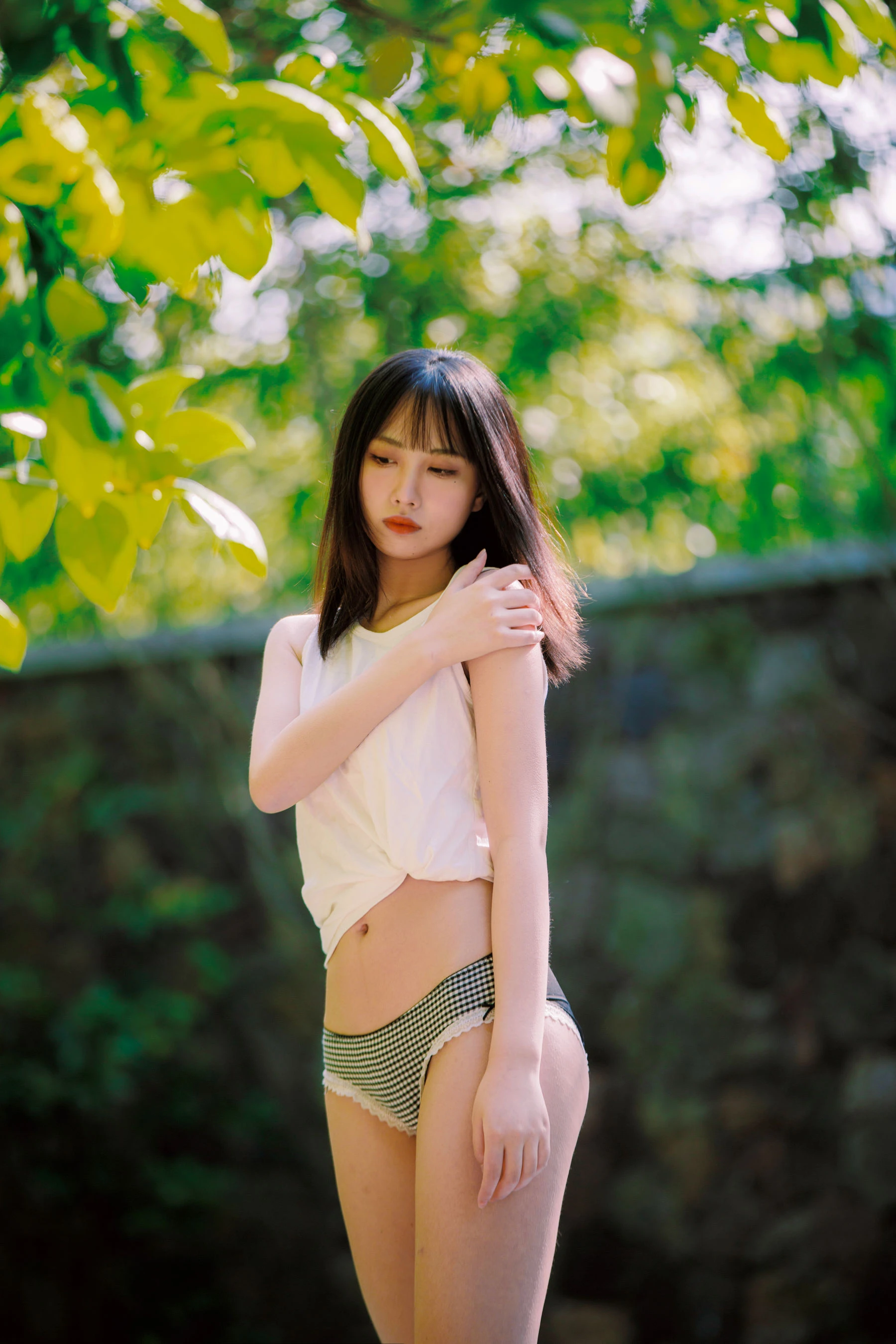 [美女]韓雨晴珍藏作品作品：攝影棚攝影甜美彰顯韓雨晴身材曲線韻味綻放寫真集 - 43