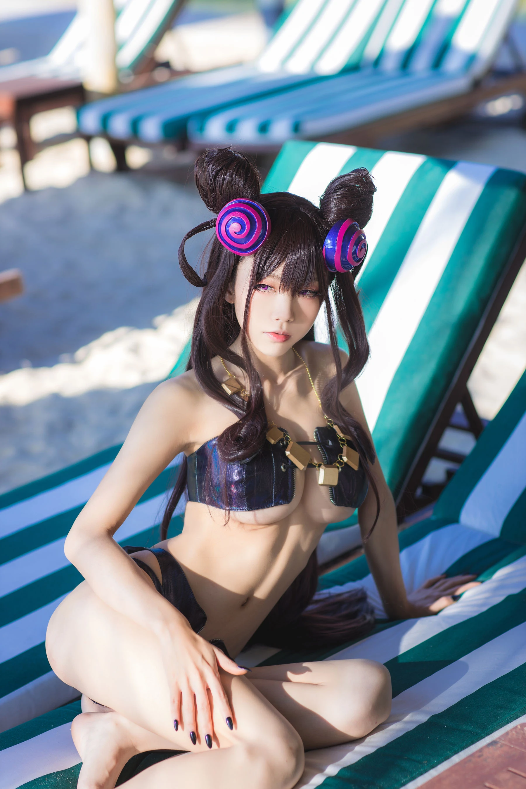 [辣妹]胡雅婷高清街拍寫真藝術：胡雅婷甜美韻味彰顯美胸完美曲線寫真 - 1