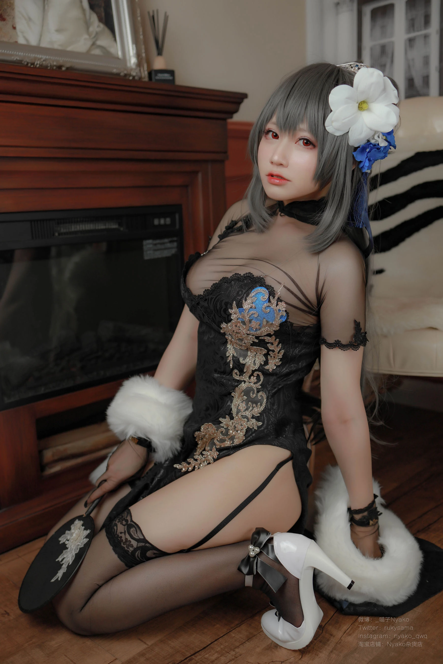[校花]曹雨桐精選攝影棚作品藝術：曹雨桐甜美風情綻放曲線完美曲線寫真 - 19