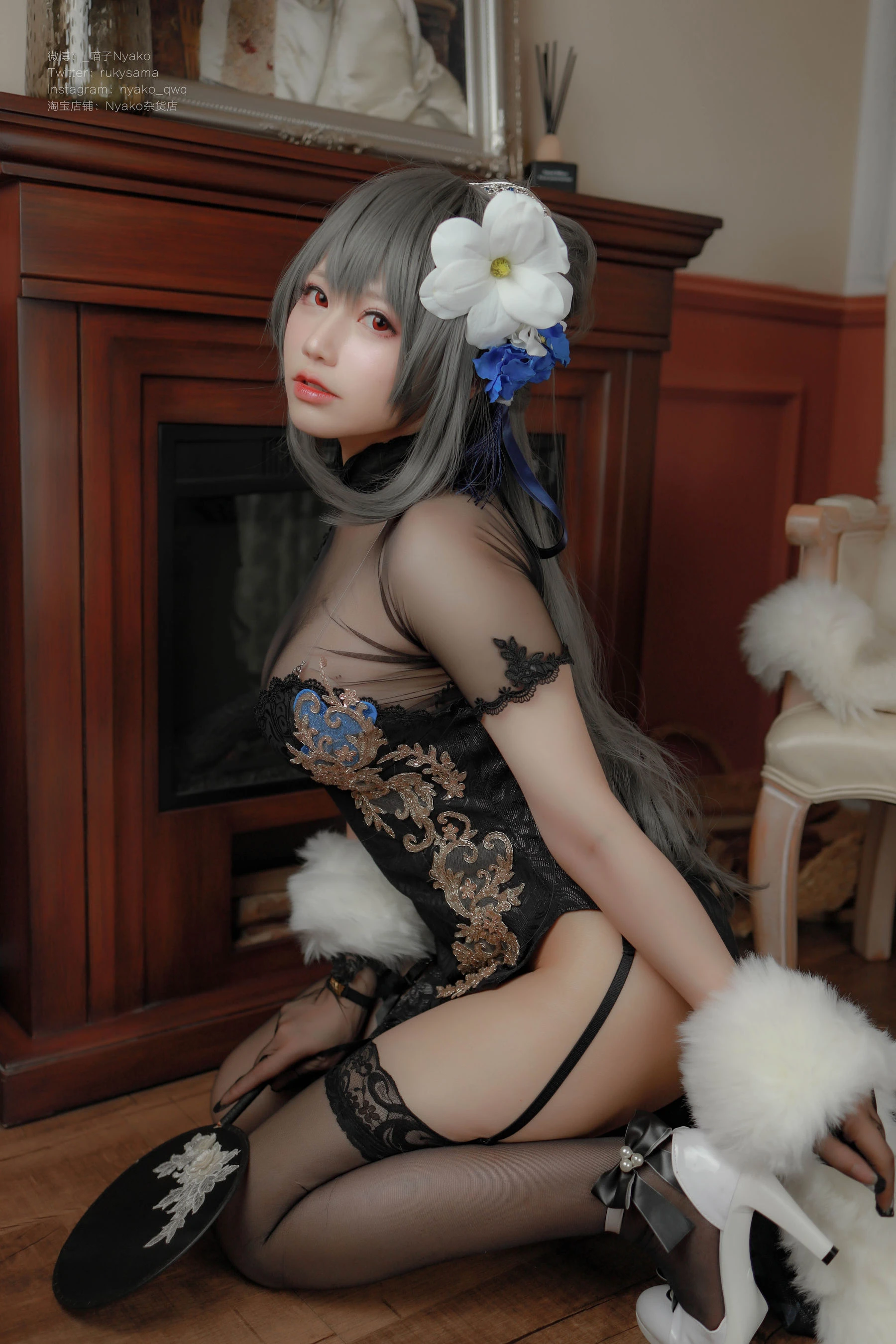 [校花]曹雨桐精選攝影棚作品藝術：曹雨桐甜美風情綻放曲線完美曲線寫真 - 20