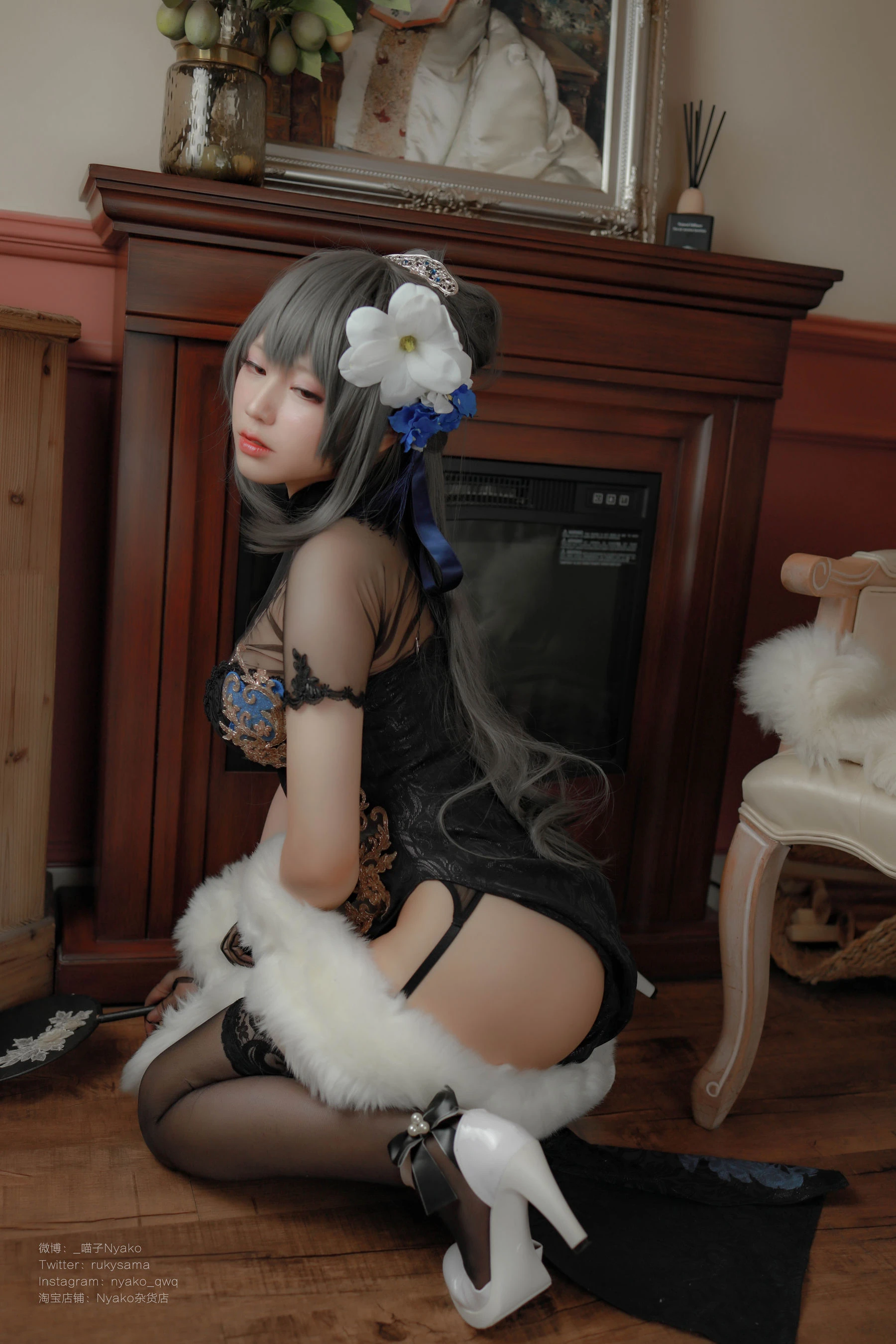 [校花]曹雨桐精選攝影棚作品藝術：曹雨桐甜美風情綻放曲線完美曲線寫真 - 21